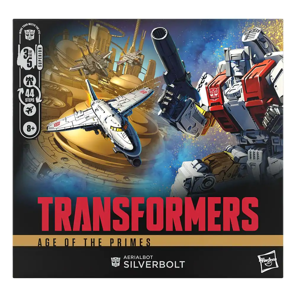 Transformers Age of the Primes Commander Class Actionfigur Aerialbot Silverbot 18 cm Produktfoto