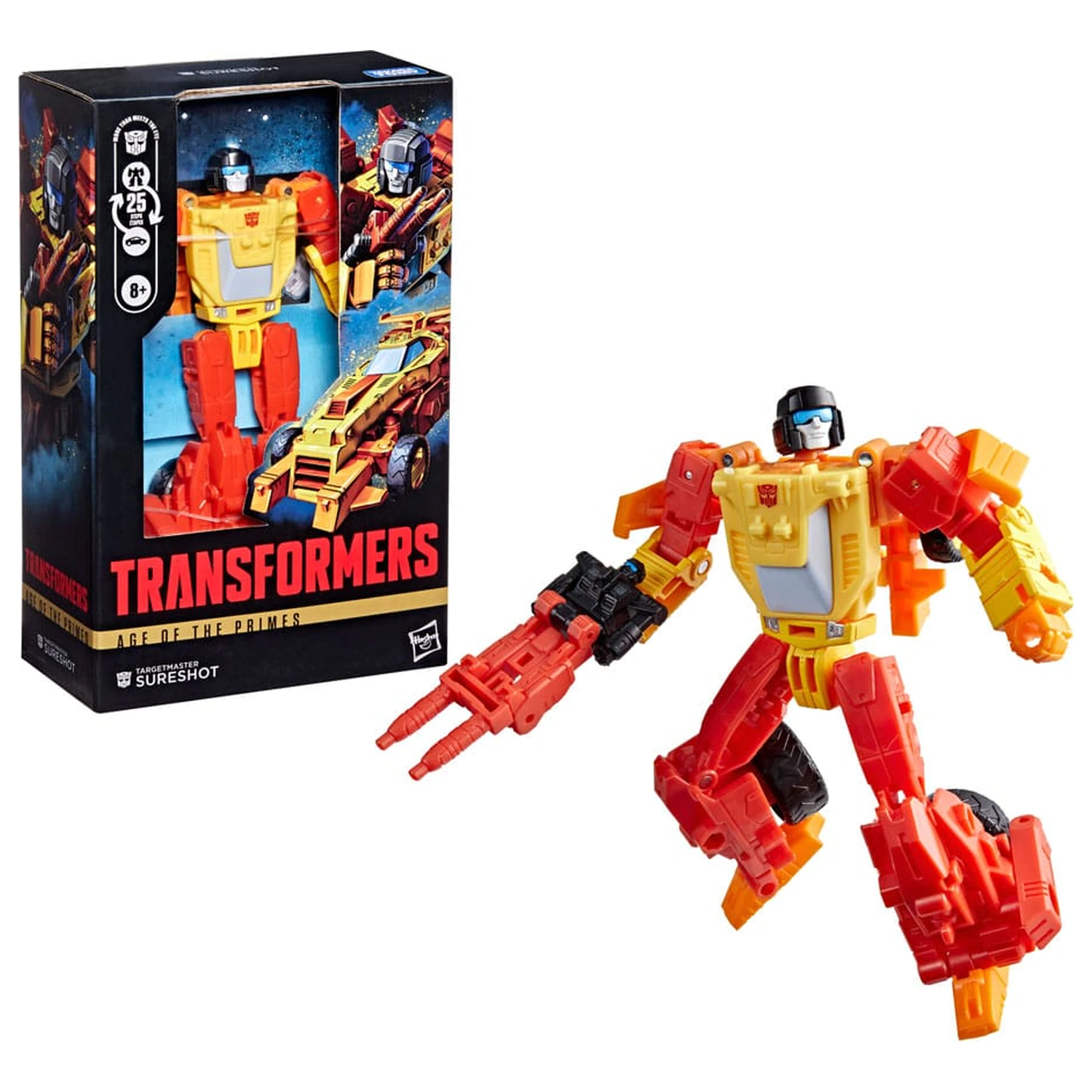 Transformers Age of the Primes Deluxe Class Actionfigur Targetmaster Sureshot 14 cm Produktfoto