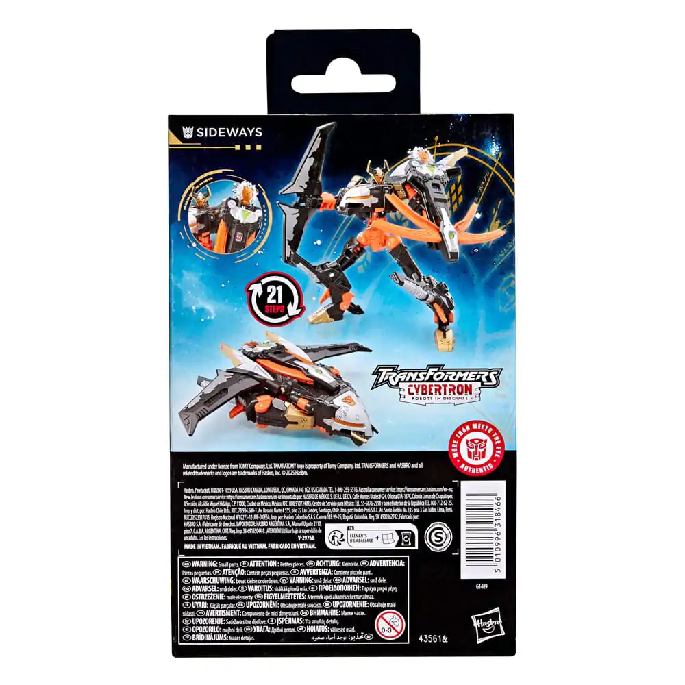 Transformers Age of the Primes Deluxe Class Action Figur Sideways 14 cm Produktfoto