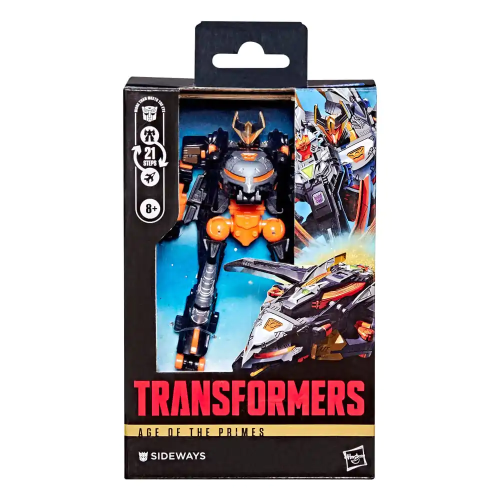 Transformers Age of the Primes Deluxe Class Action Figur Sideways 14 cm Produktfoto