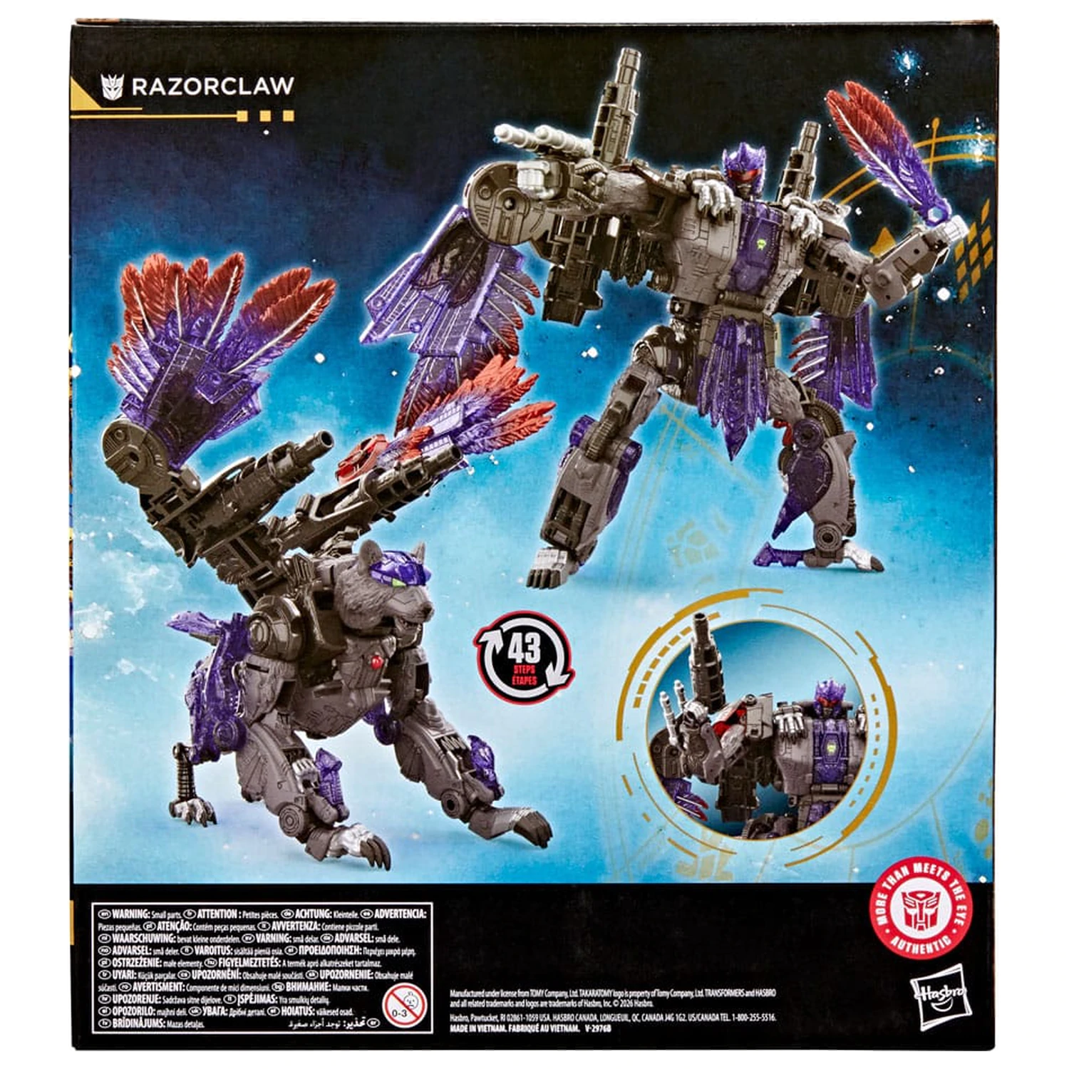 Transformers Age of the Primes Leader Class Actionfigur Razorclaw 19 cm Produktfoto