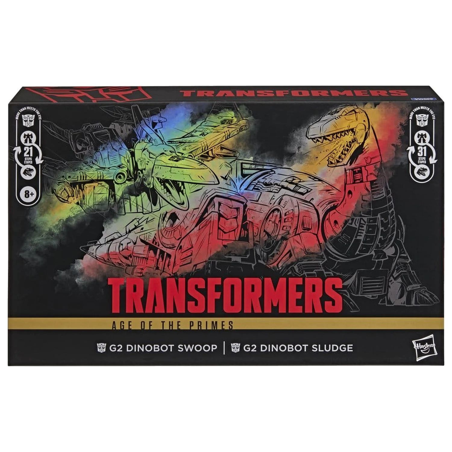 Transformers Age of the Primes Leader Class Actionfigur 2er-Pack G2 G2 Dinobot Swoop & G2 Dinobot Sludge 19 cm Produktfoto