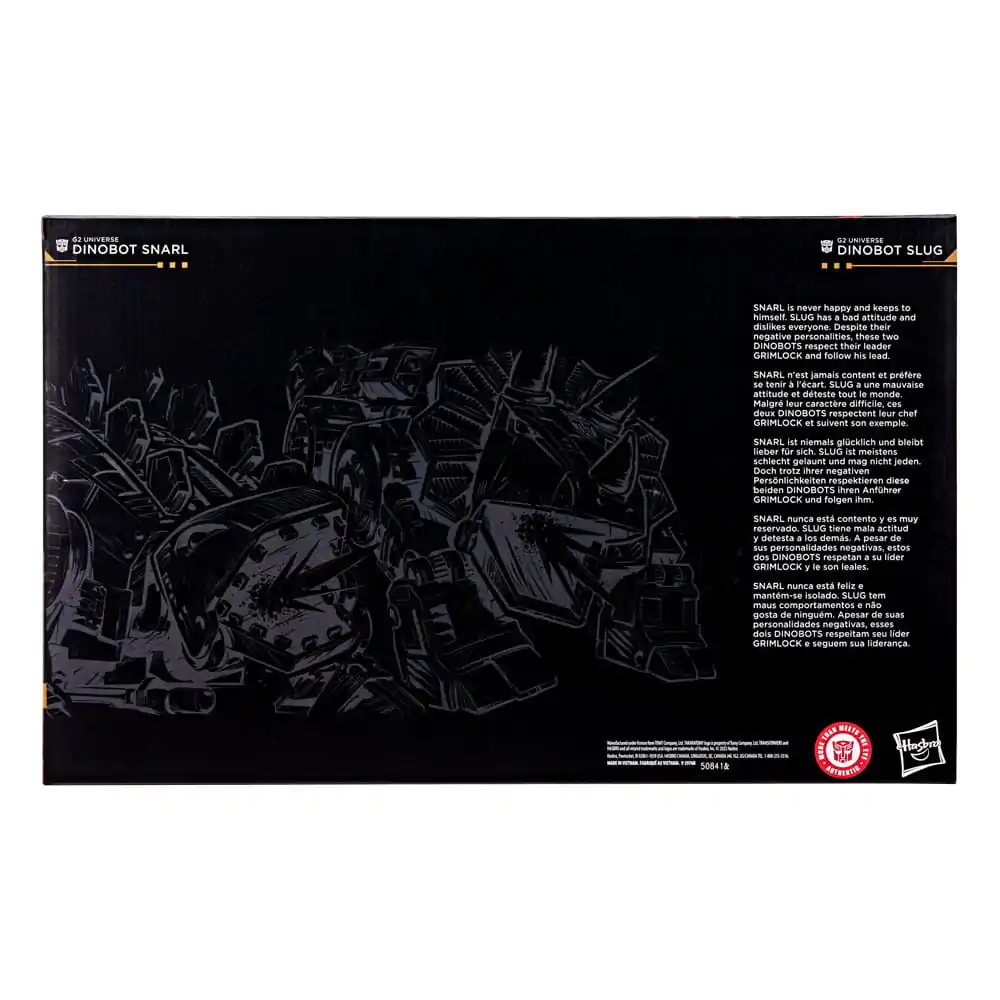 Transformers Age of the Primes Leader Class Actionfigur G2 Universe Dinobots Snarl & Slug 19 cm Produktfoto