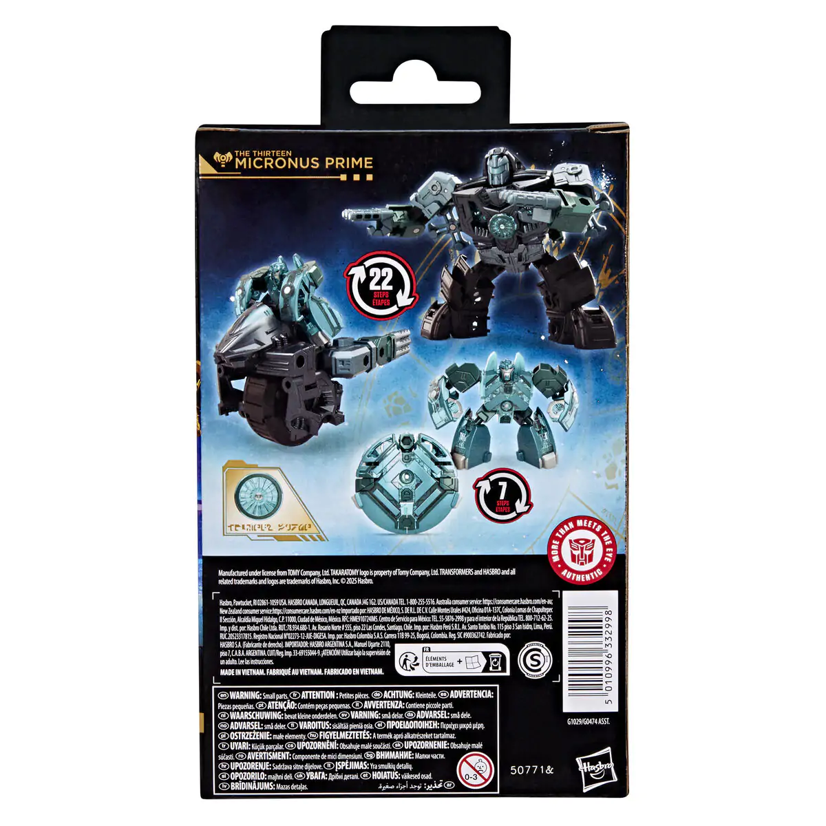 Transformers Age of the Primes Micronus Prime Figur 14 cm Produktfoto