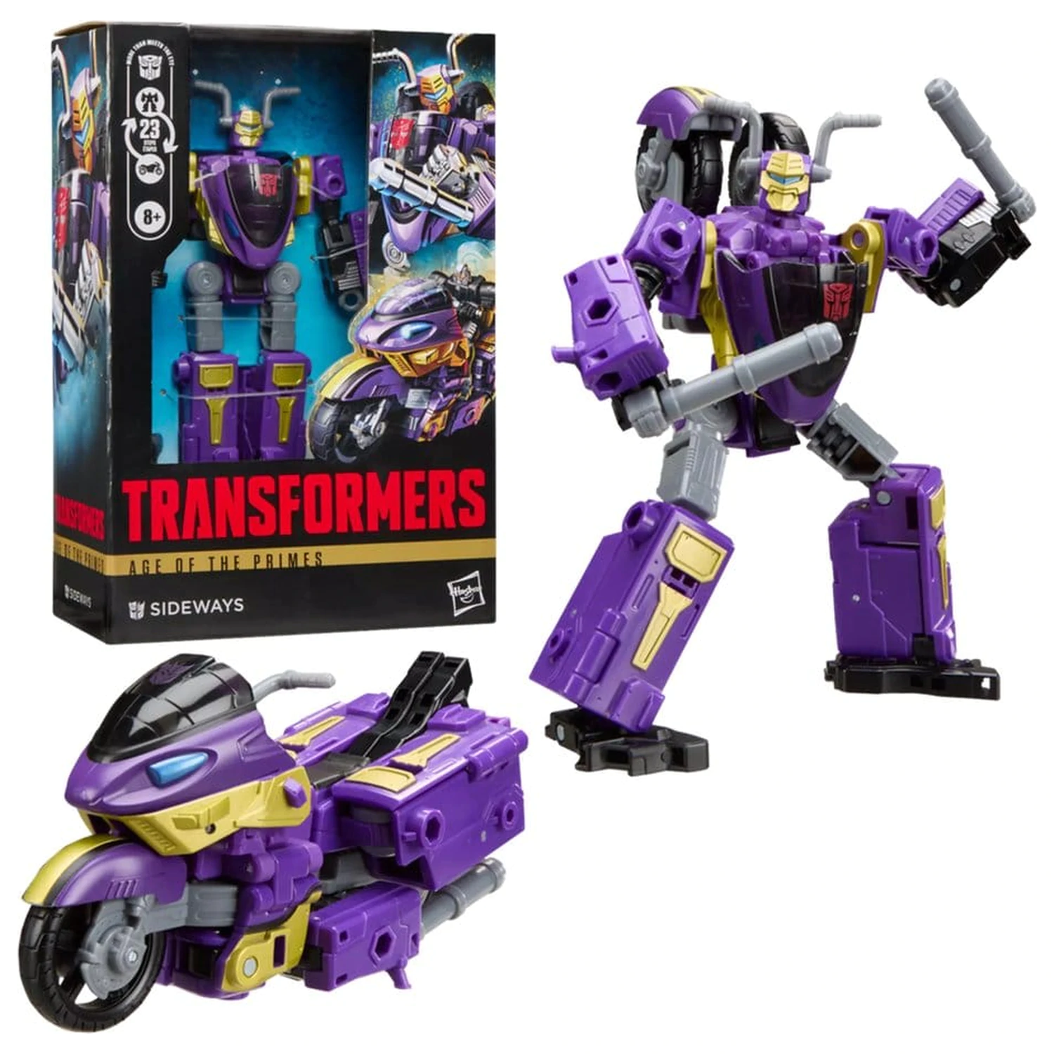 Transformers Age of the Primes Voyager Class Action Figur Sideways 14 cm Produktfoto