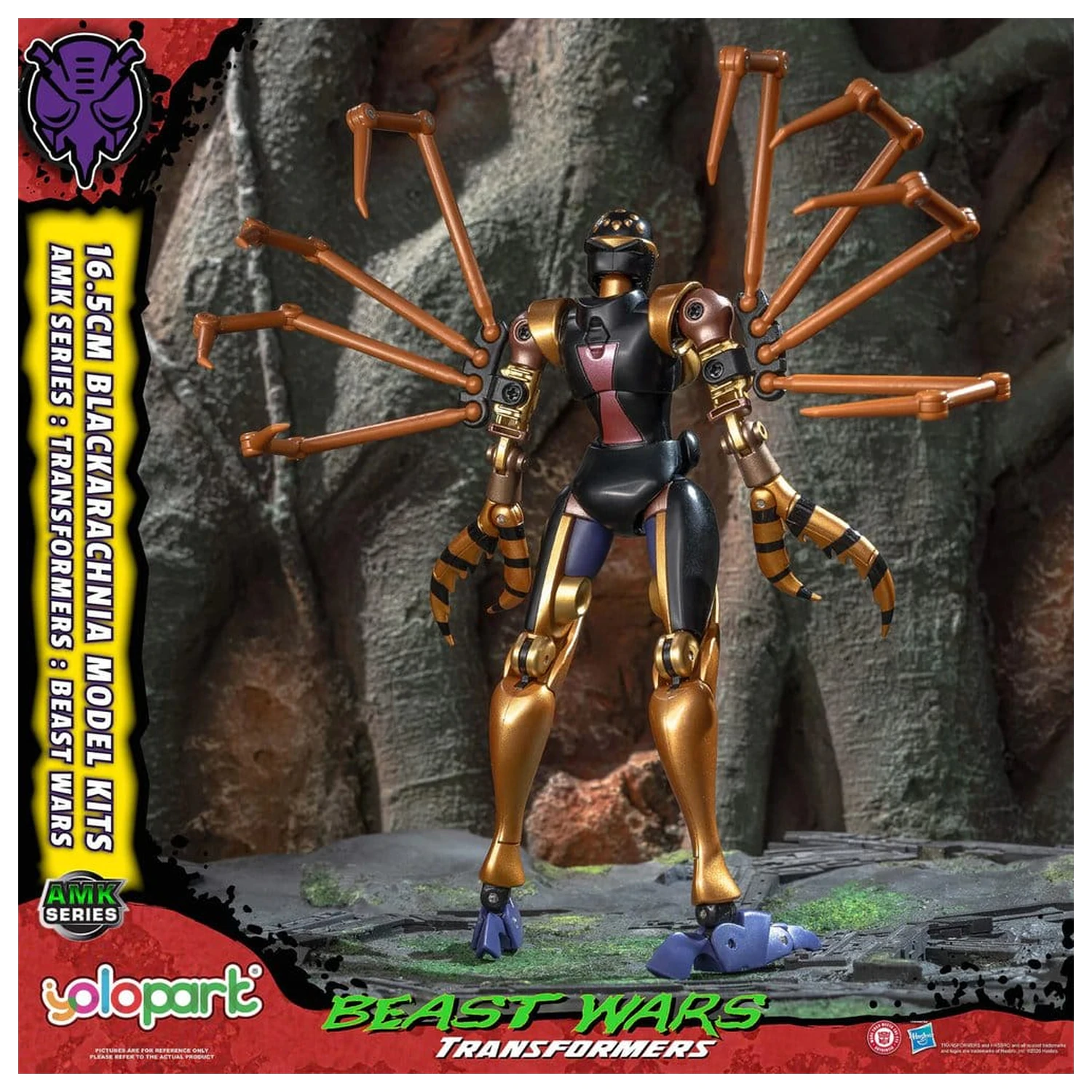 Transformers AMK Series Kunststoff Modell Bausatz Beast Wars Blackarachnia 18 cm Produktfoto