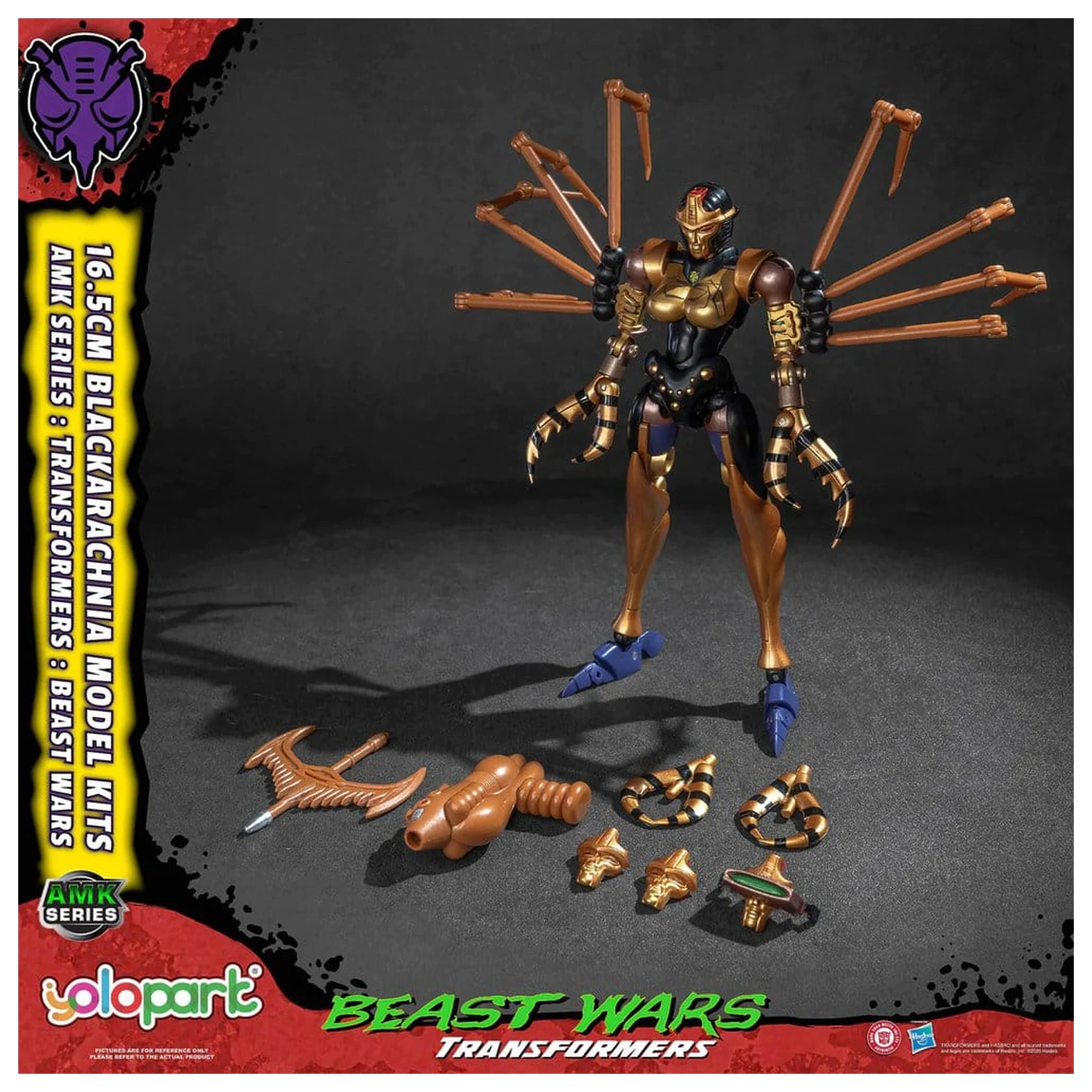 Transformers AMK Series Kunststoff Modell Bausatz Beast Wars Blackarachnia 18 cm Produktfoto