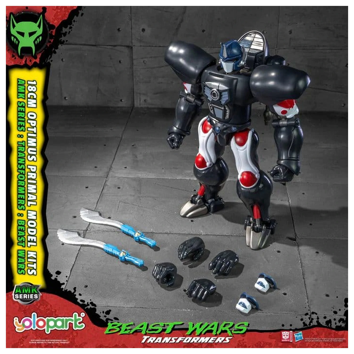 Transformers: Beast Wars AMK Series Plastik Modellbausatz Optimus Primal 18 cm Produktfoto