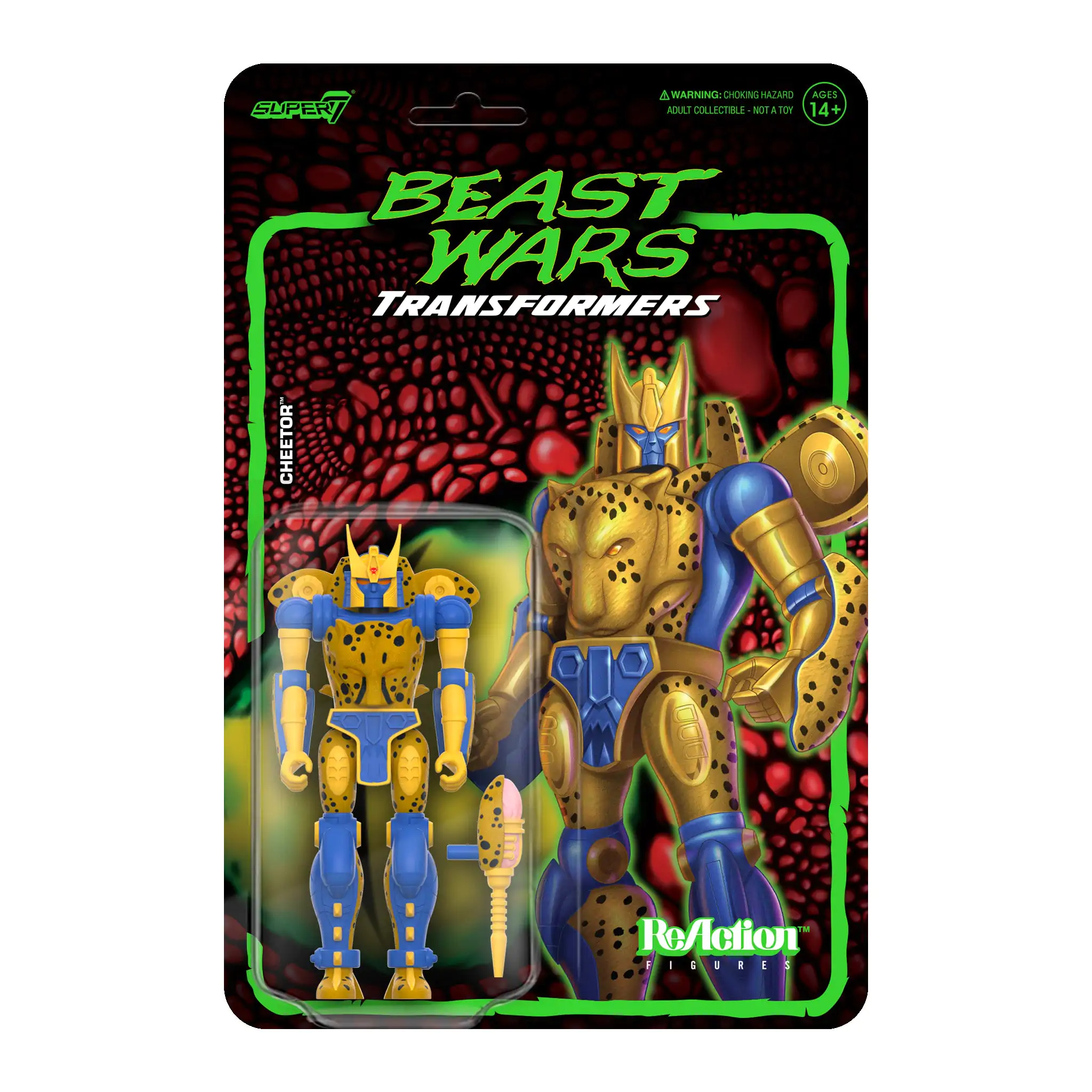 Transformers Beast Wars  ReAction Actionfigur Cheetor 10 cm Produktfoto