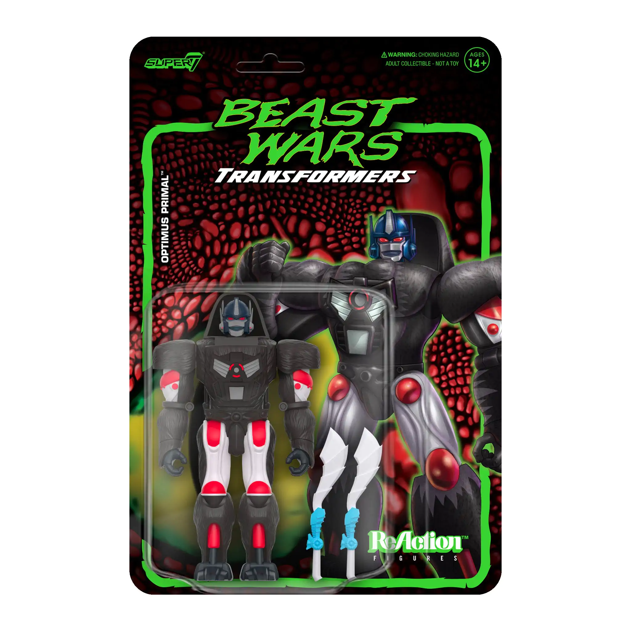 Transformers Beast Wars  ReAction Actionfigur Optimus Primal 10 cm Produktfoto