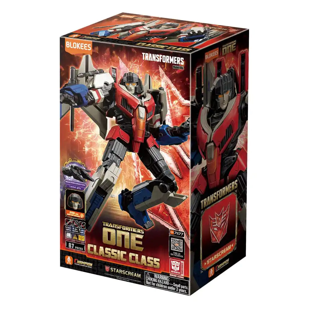 Transformers Blokees Plastikmodellbausatz Classic Class 16 Starscream Produktfoto