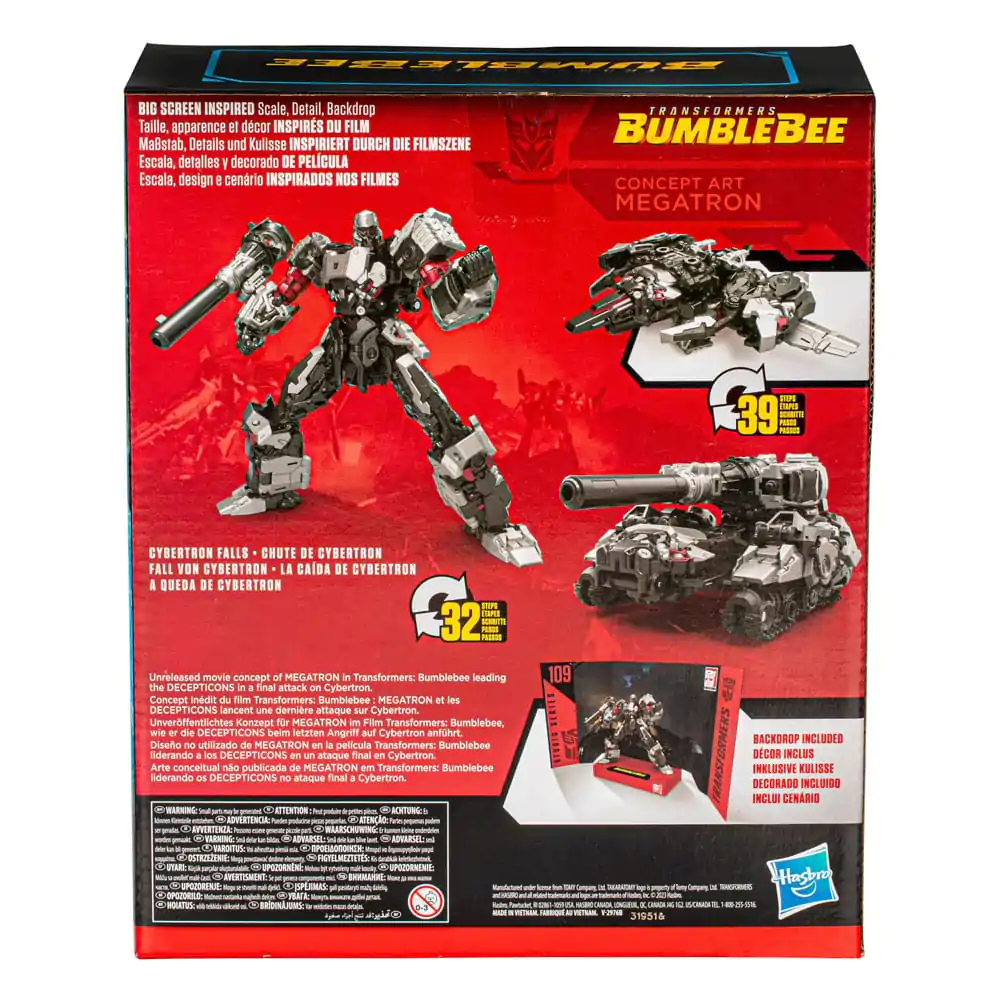 Transformers: Bmublebee Studio Series Leader Class 109 Actionfigur Concept Art Megatron 22 cm Produktfoto