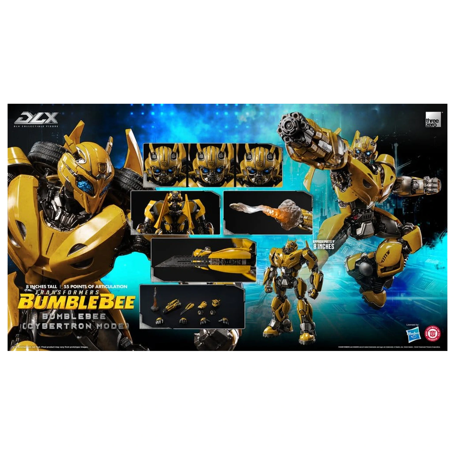 Transformers: Bumblebee DLX Actionfigur Bumblebee (Cybertron Mode) 20 cm Produktfoto