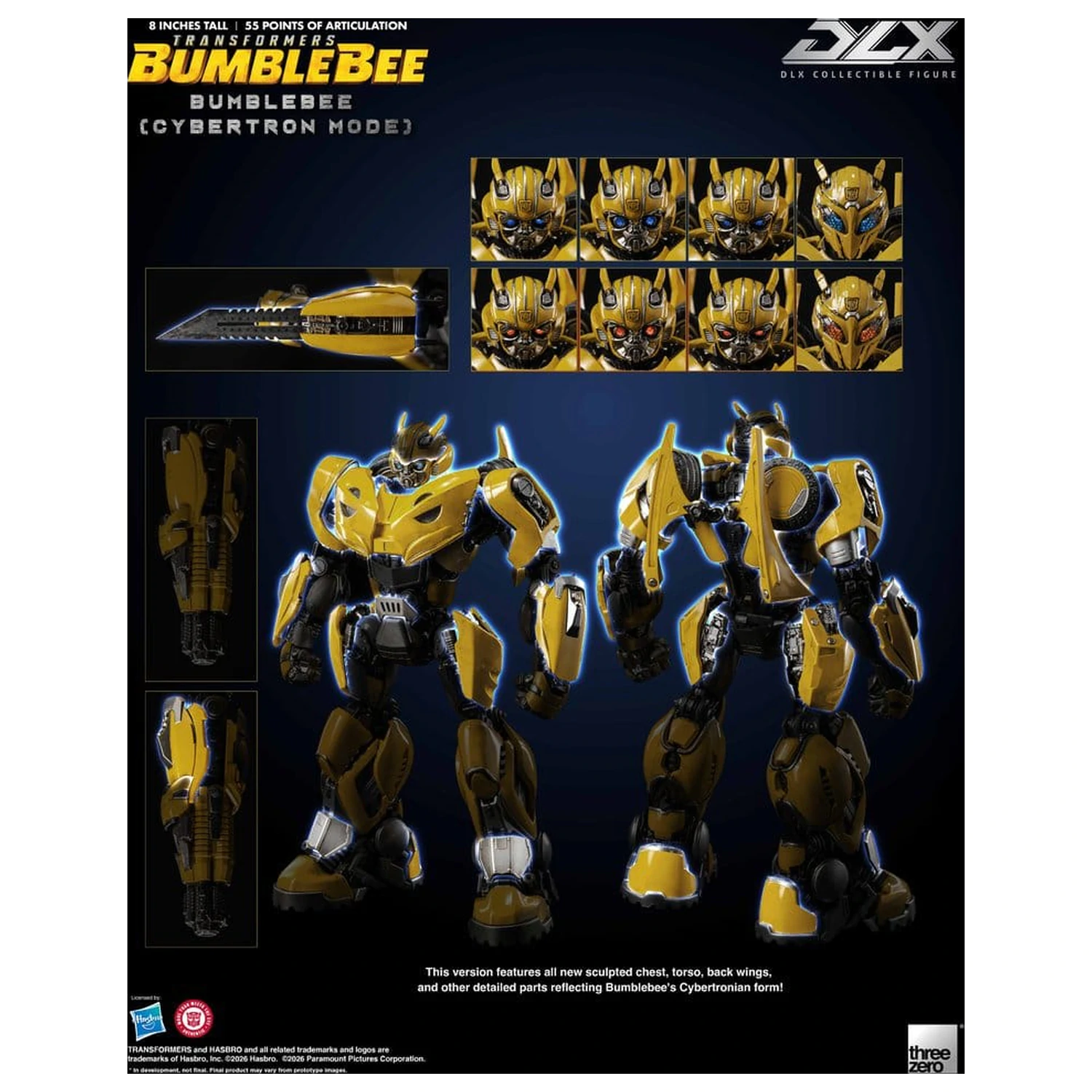 Transformers: Bumblebee DLX Actionfigur Bumblebee (Cybertron Mode) 20 cm Produktfoto