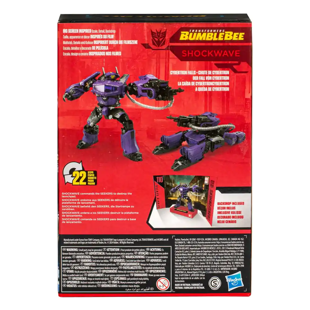 Transformers: Bumblebee Studio Series Voyager Class Actionfigur Shockwave 17 cm Produktfoto