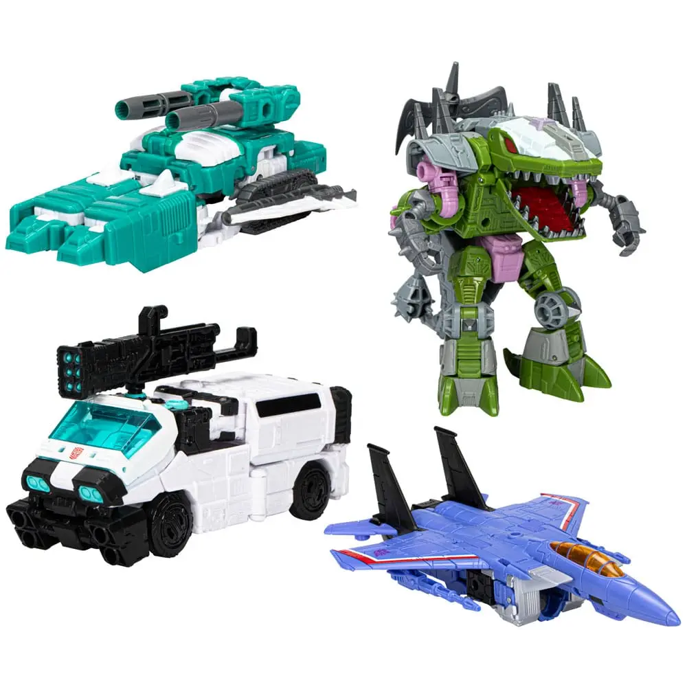 Transformers Buzzworthy Bumblebee Actionfiguren 4er-Pack Troop Builder Multipack Produktfoto