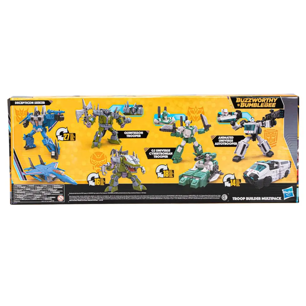 Transformers Buzzworthy Bumblebee Actionfiguren 4er-Pack Troop Builder Multipack Produktfoto