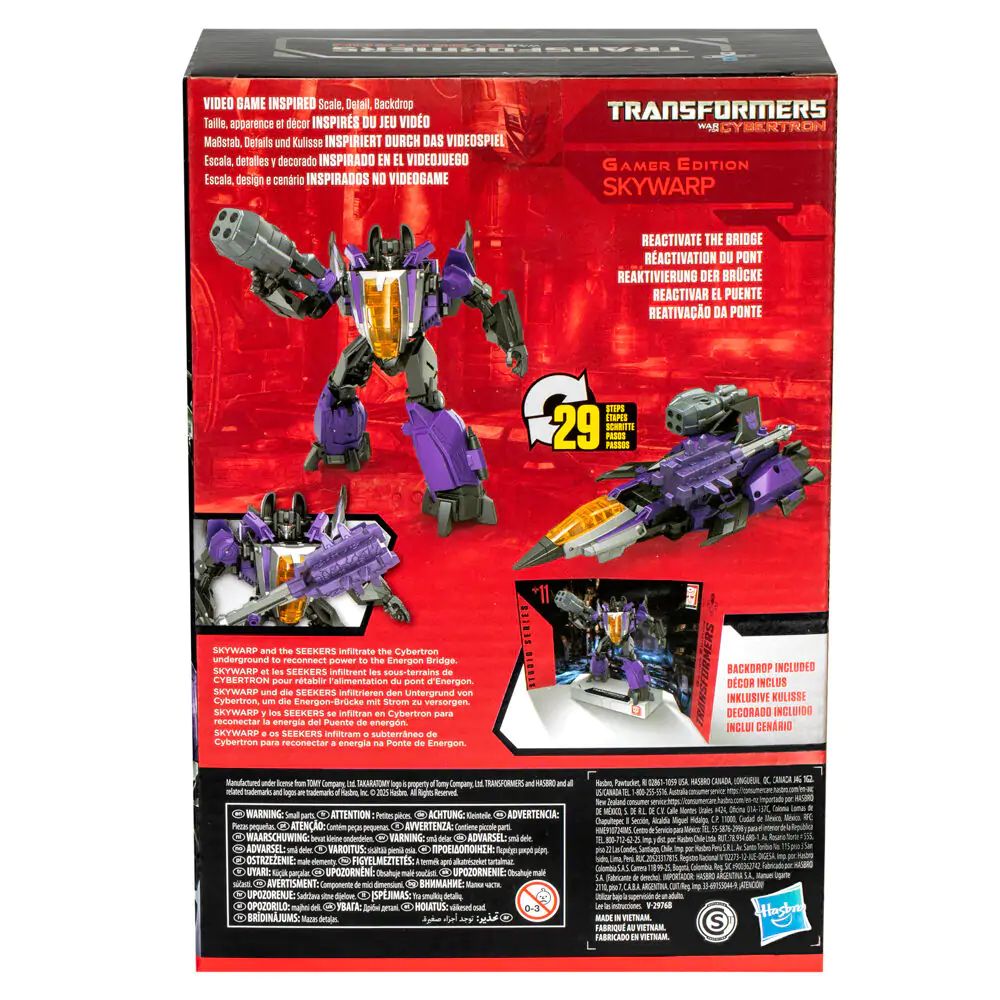 Transformers Cybertron Studio Series Gamer Edition Skywarp Figur 16,5cm termékfotó