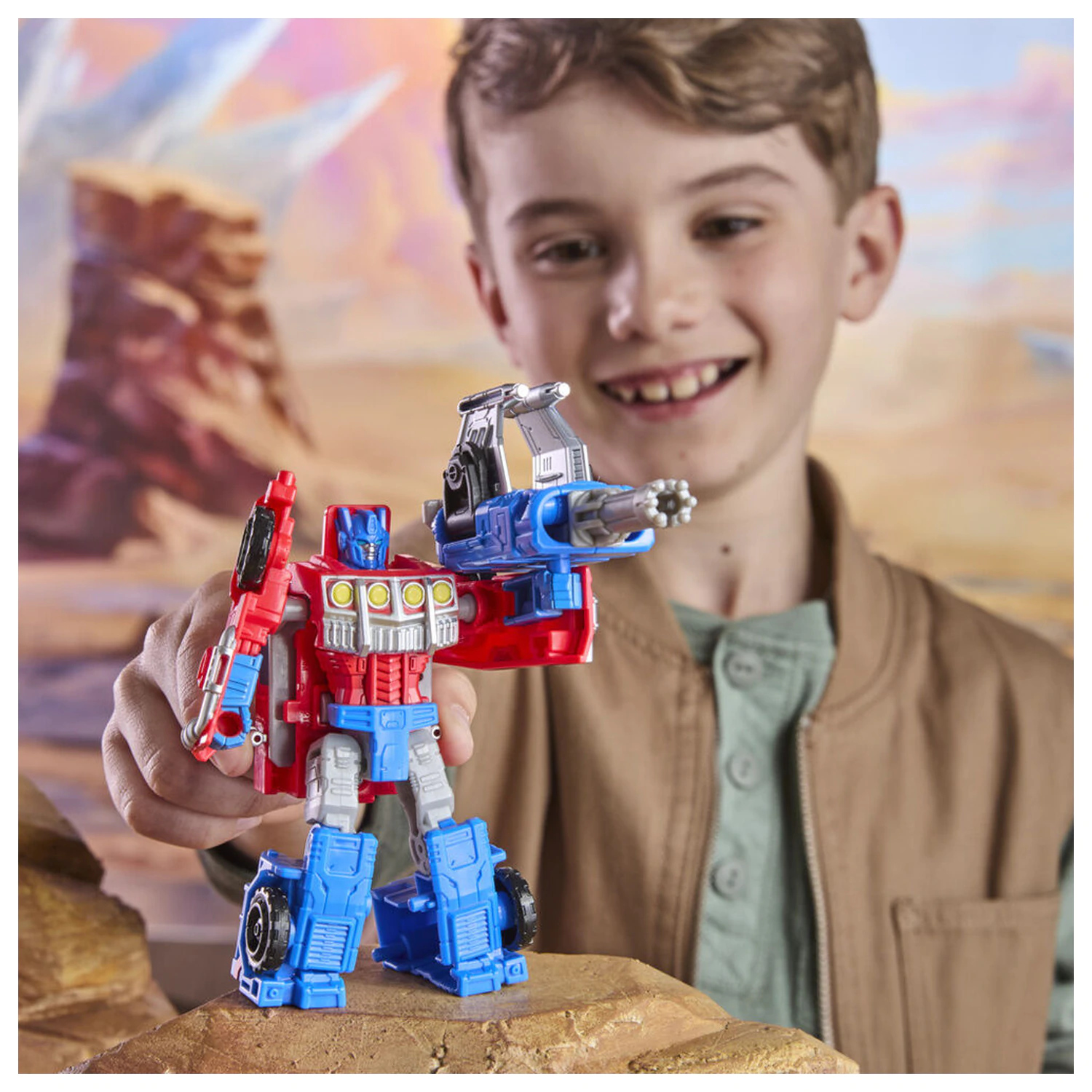 Transformers Cyberworld Optimus Prime Figur 10cm Produktfoto