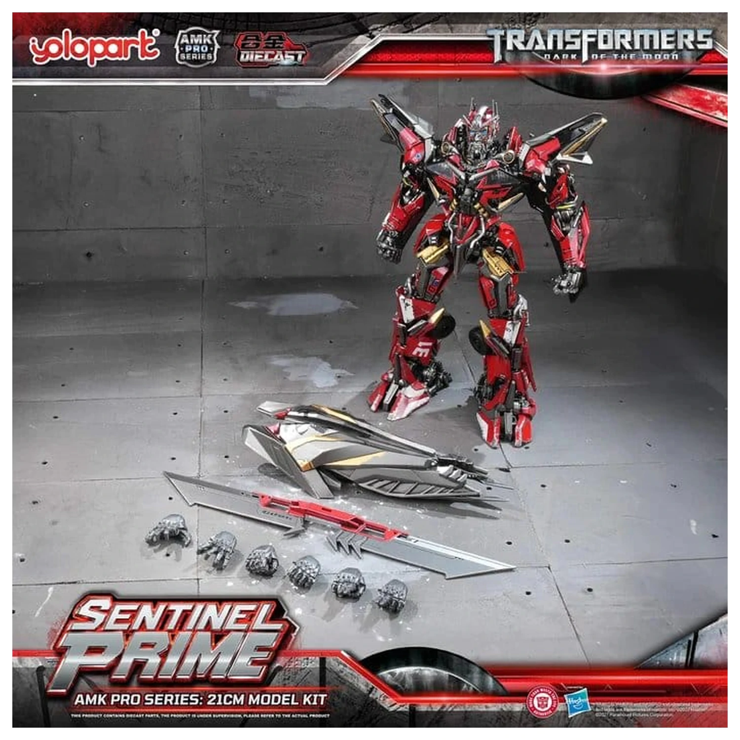 Transformers: Dark of the Moon AMK PRO Series Plastikmodellbausatz Sentinel Prime 21 Zentimeter Produktfoto