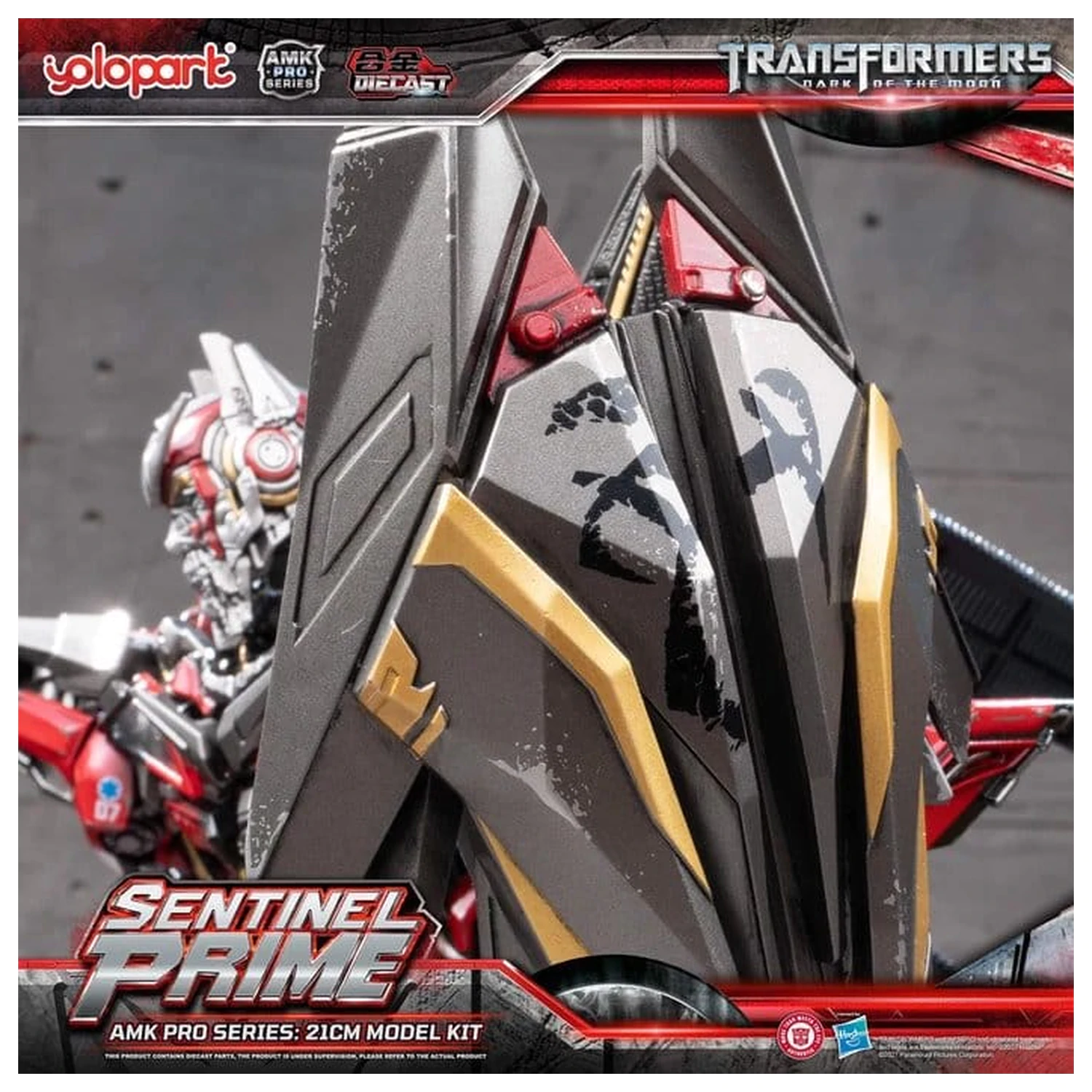 Transformers: Dark of the Moon AMK PRO Series Plastikmodellbausatz Sentinel Prime 21 Zentimeter Produktfoto