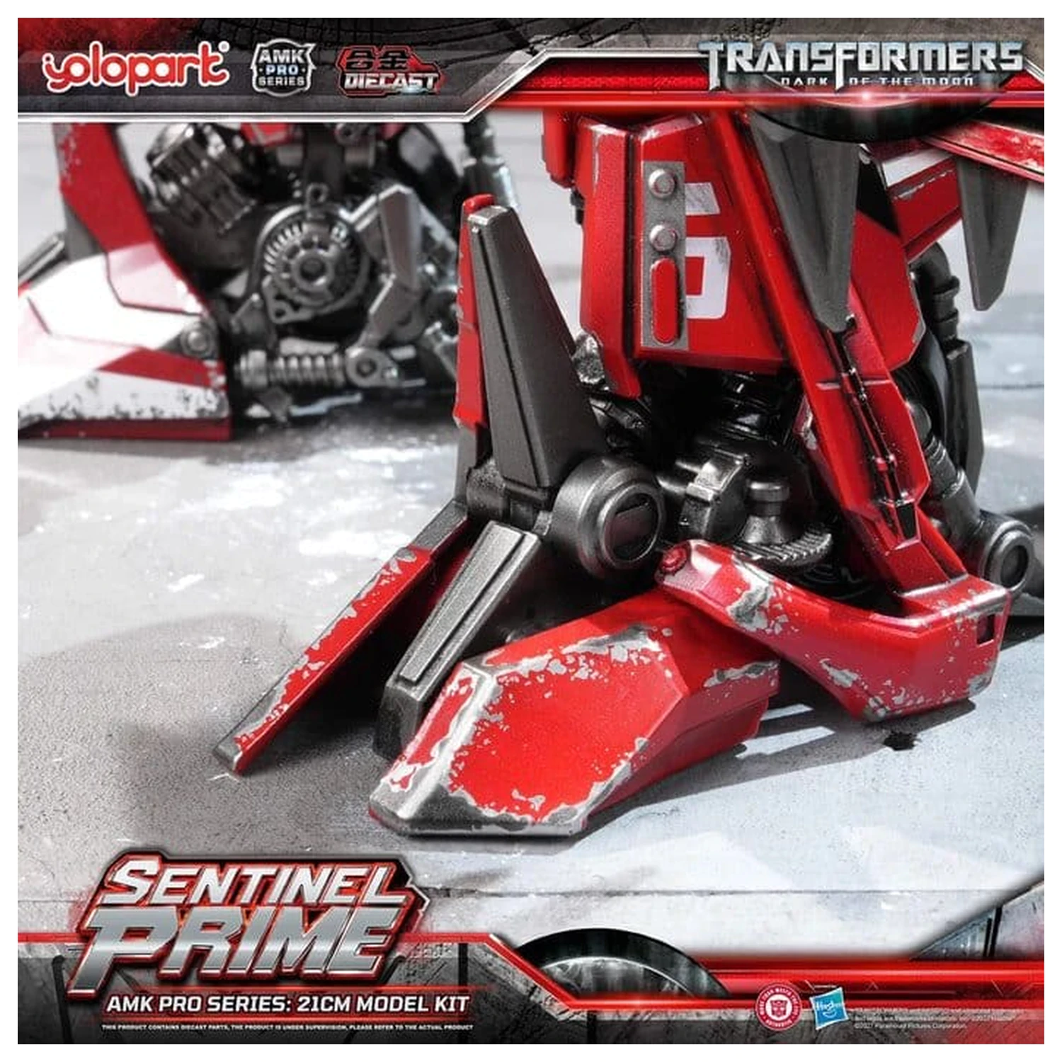 Transformers: Dark of the Moon AMK PRO Series Plastikmodellbausatz Sentinel Prime 21 Zentimeter Produktfoto