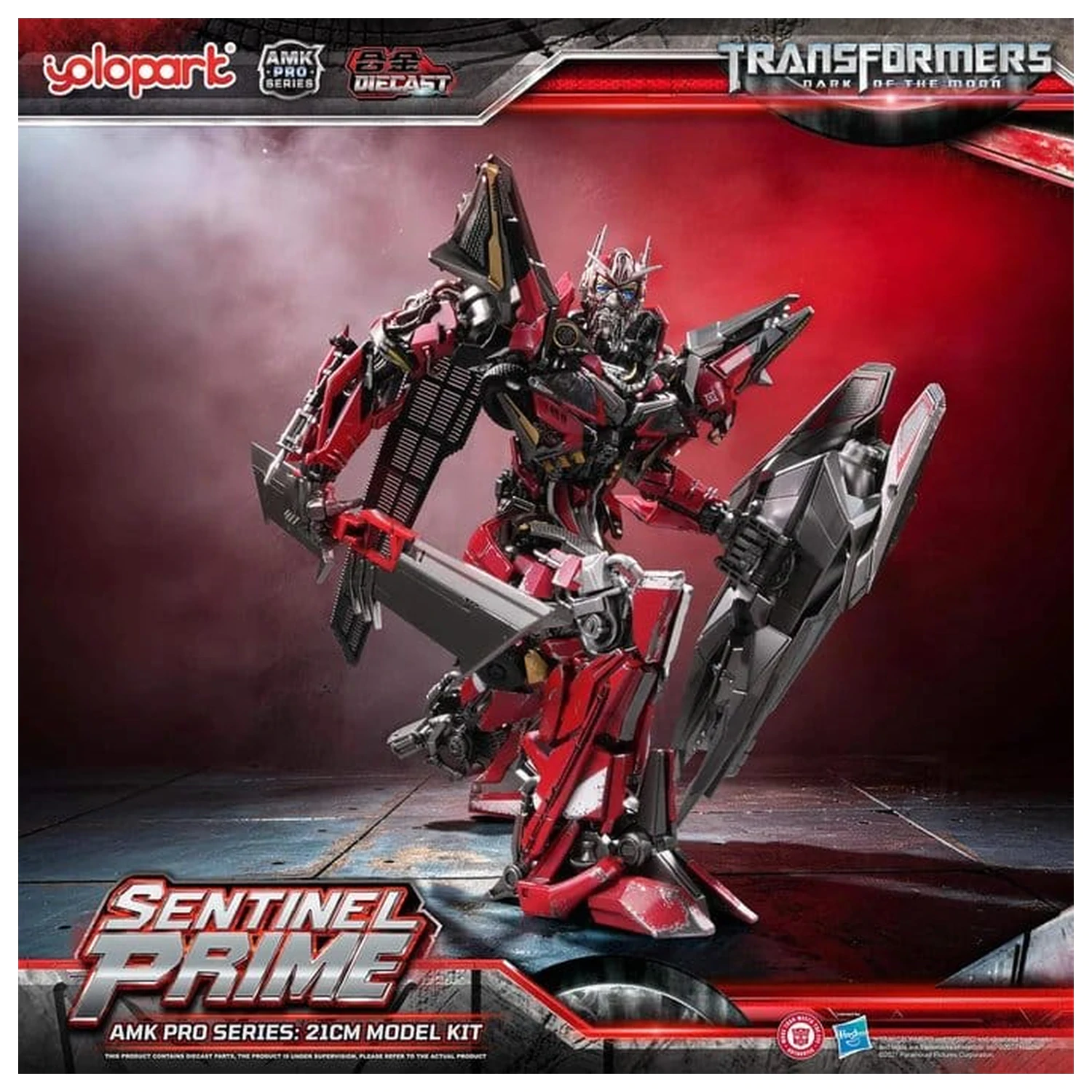 Transformers: Dark of the Moon AMK PRO Series Plastikmodellbausatz Sentinel Prime 21 Zentimeter Produktfoto