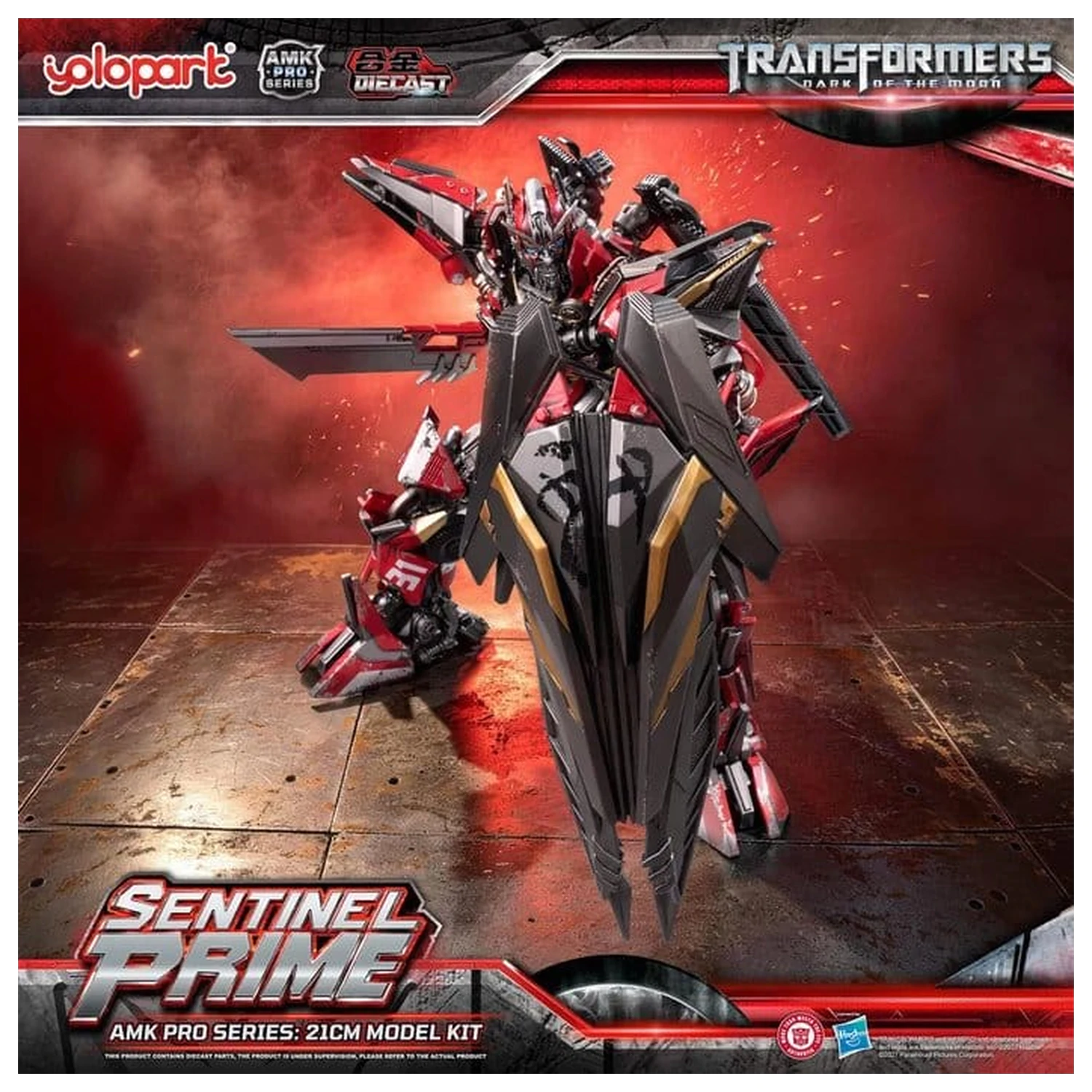 Transformers: Dark of the Moon AMK PRO Series Plastikmodellbausatz Sentinel Prime 21 Zentimeter Produktfoto