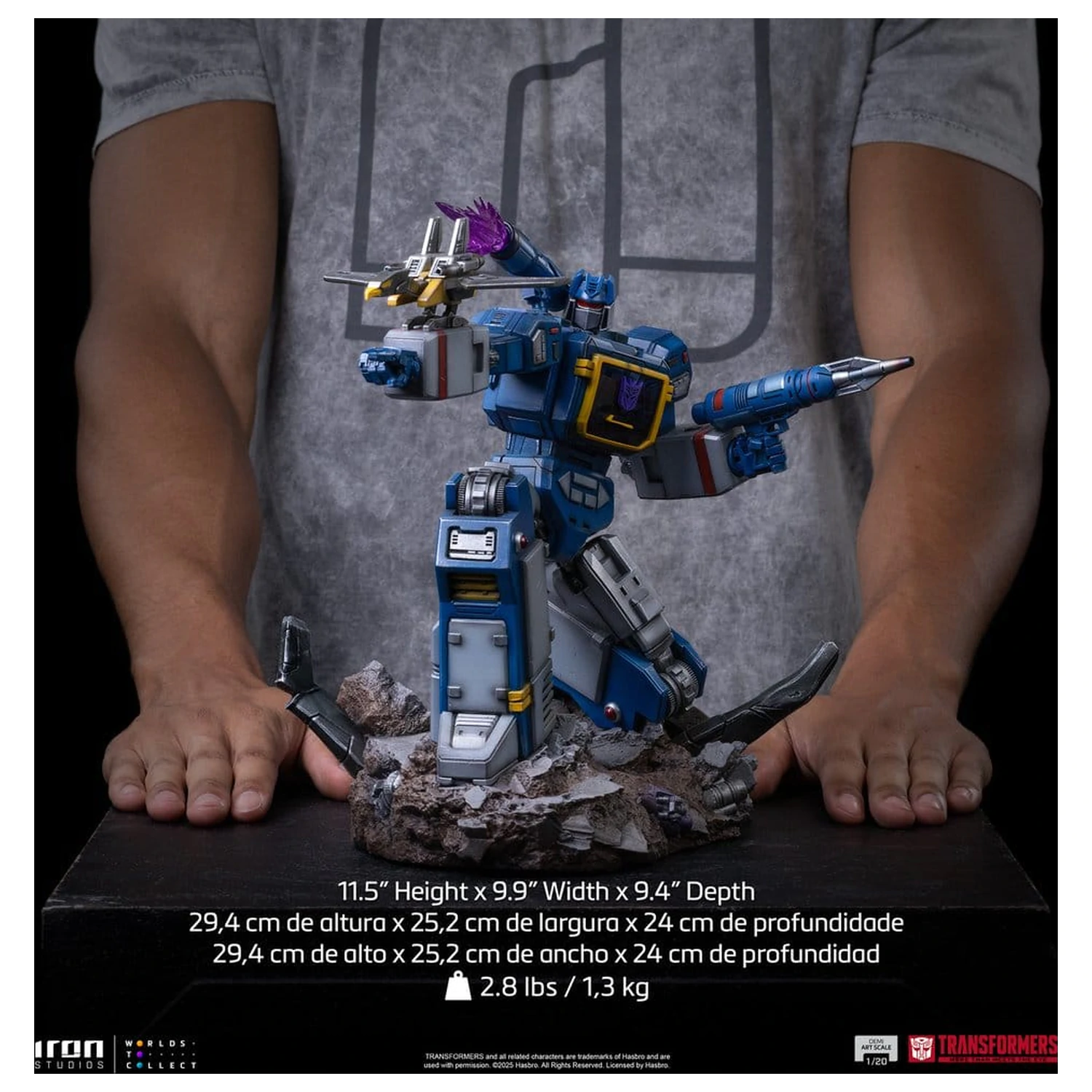 Transformers Demi Scale Statue 1/20 Soundwave 29 Zentimeter Produktfoto