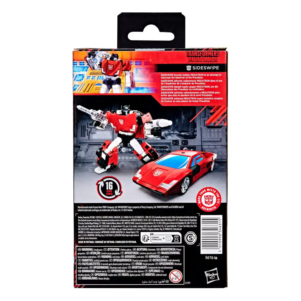 Transformers: Devastation Studio Series Deluxe Class Action Figur Sideswipe 11 cm Produktfoto