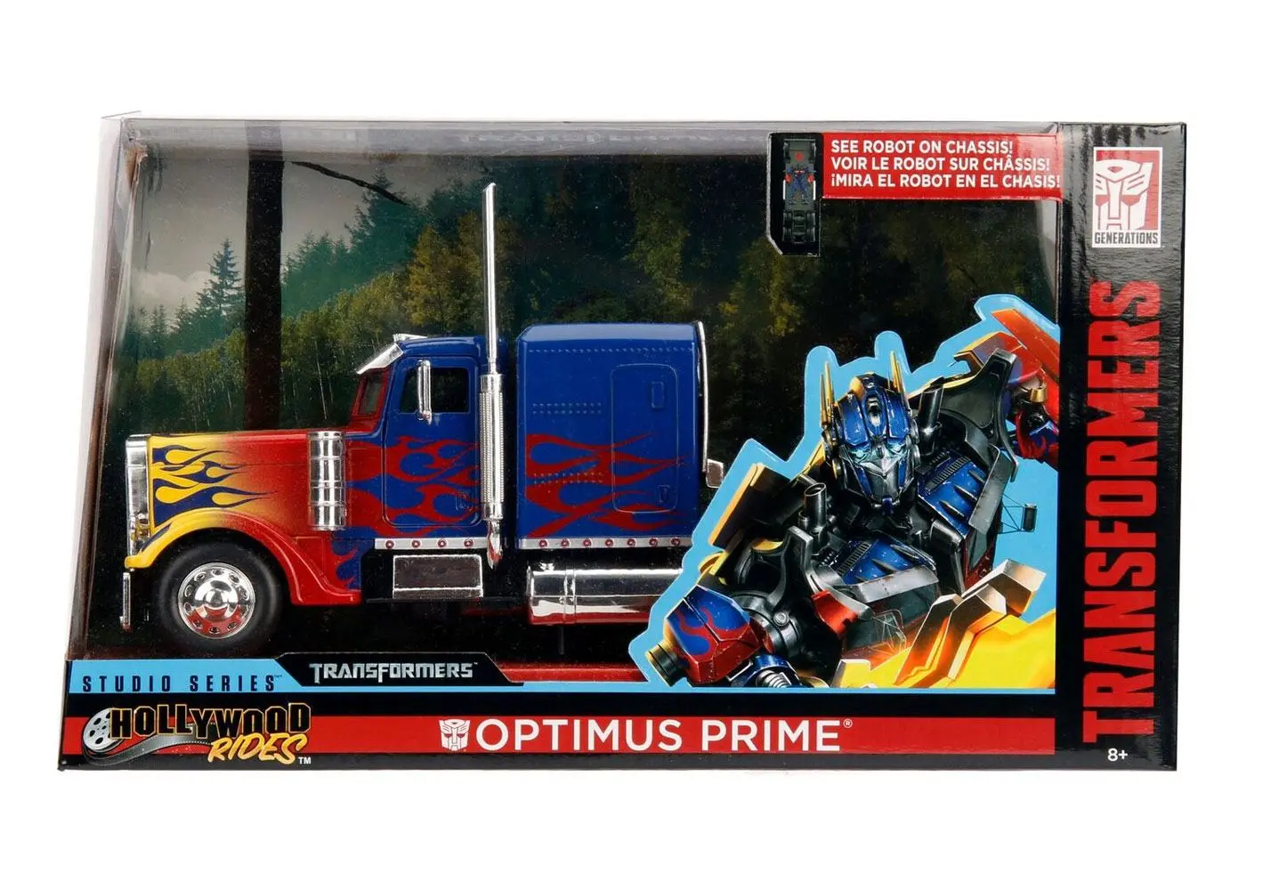 Transformers Diecast Modell 1/24 T1 Optimus Prime Produktfoto