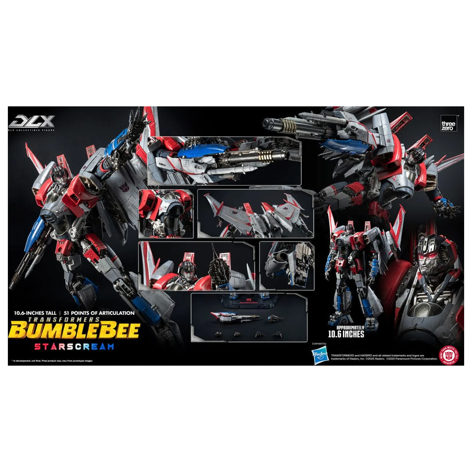 Transformers DLX Actionfigur Starscream Bumblebee 27 cm Produktfoto