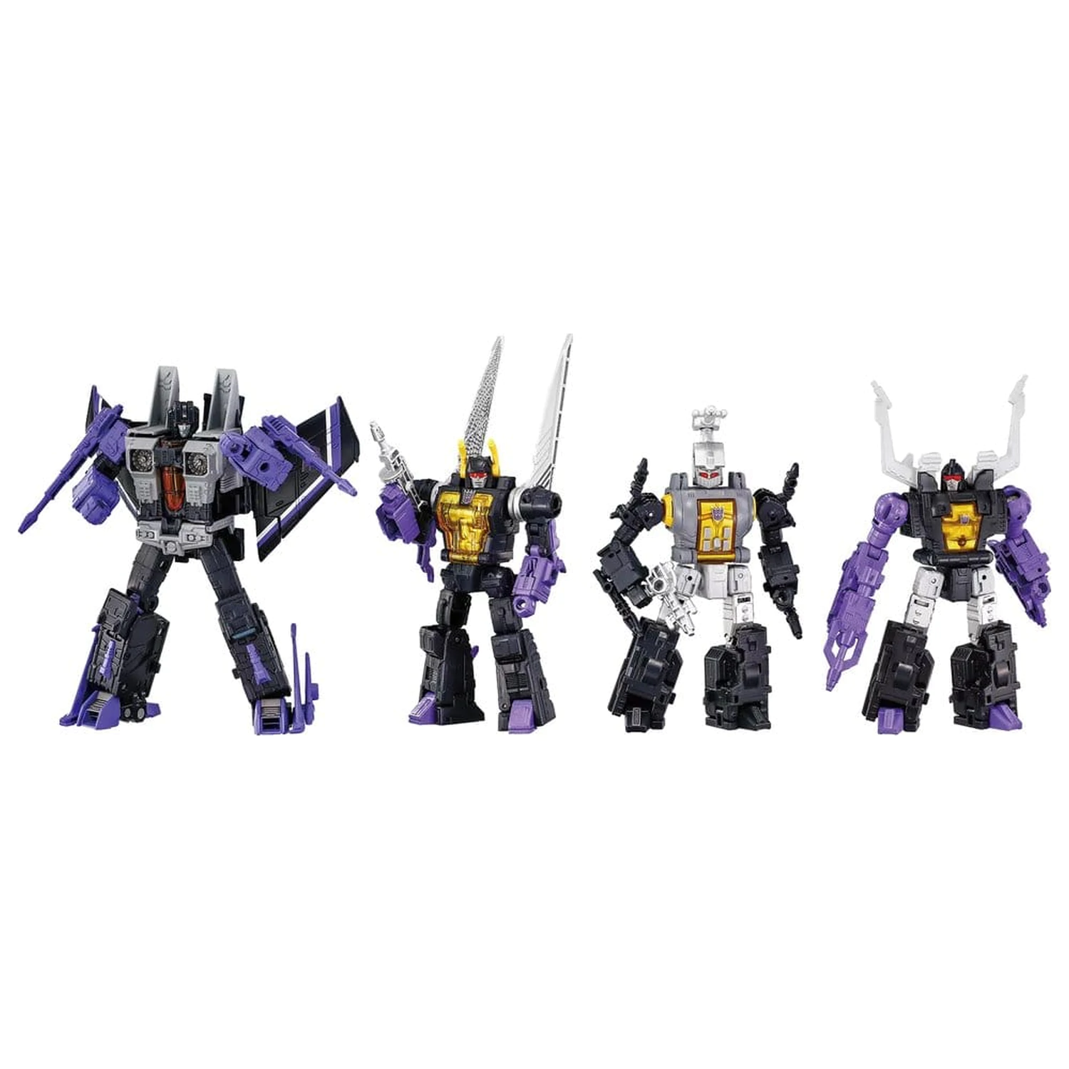 Transformers Dramatic Capture Series Action Figur 4er-Pack Decepticons Part 2 Produktfoto