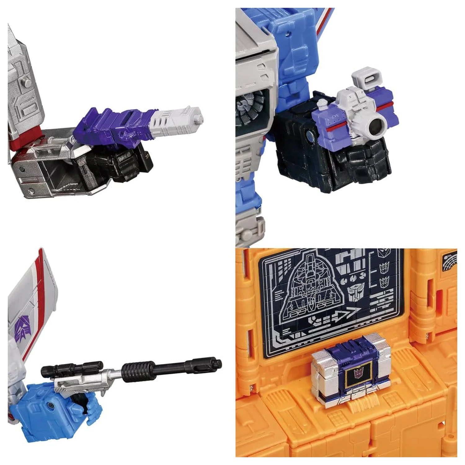 Transformers Dramatic Capture Series Action Figur 4er-Pack Decepticons Part 2 Produktfoto