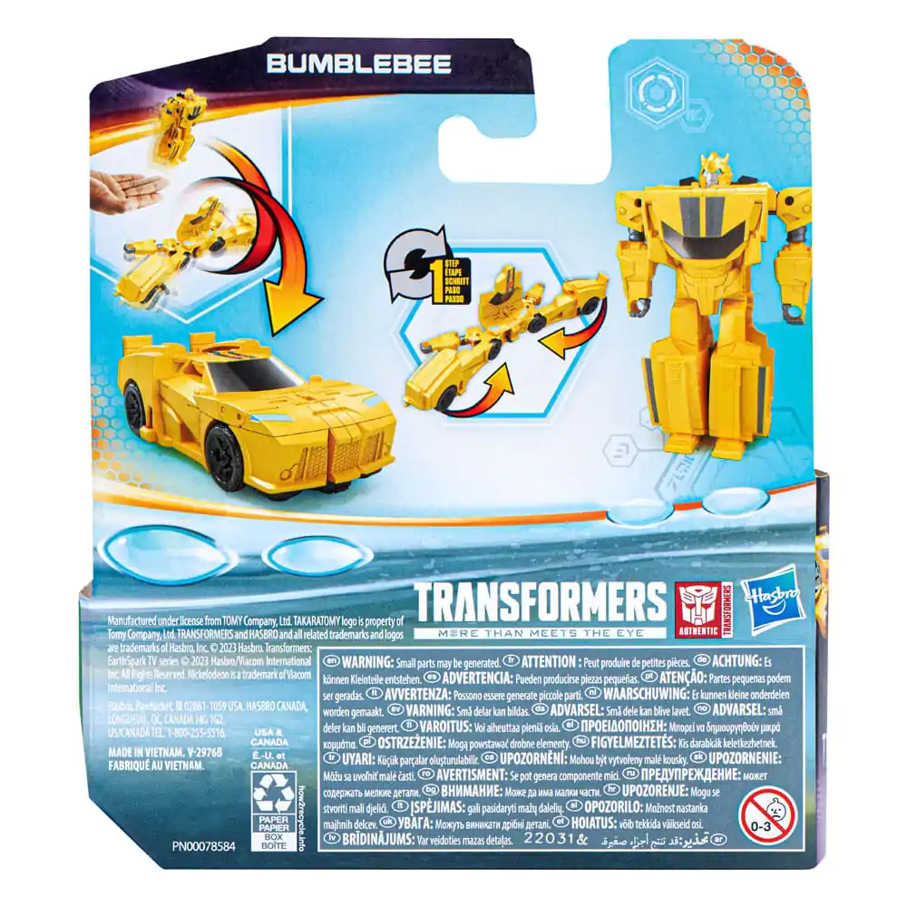 Transformers EarthSpark 1-Step Flip Changer Actionfigur Bumblebee 10 cm Produktfoto