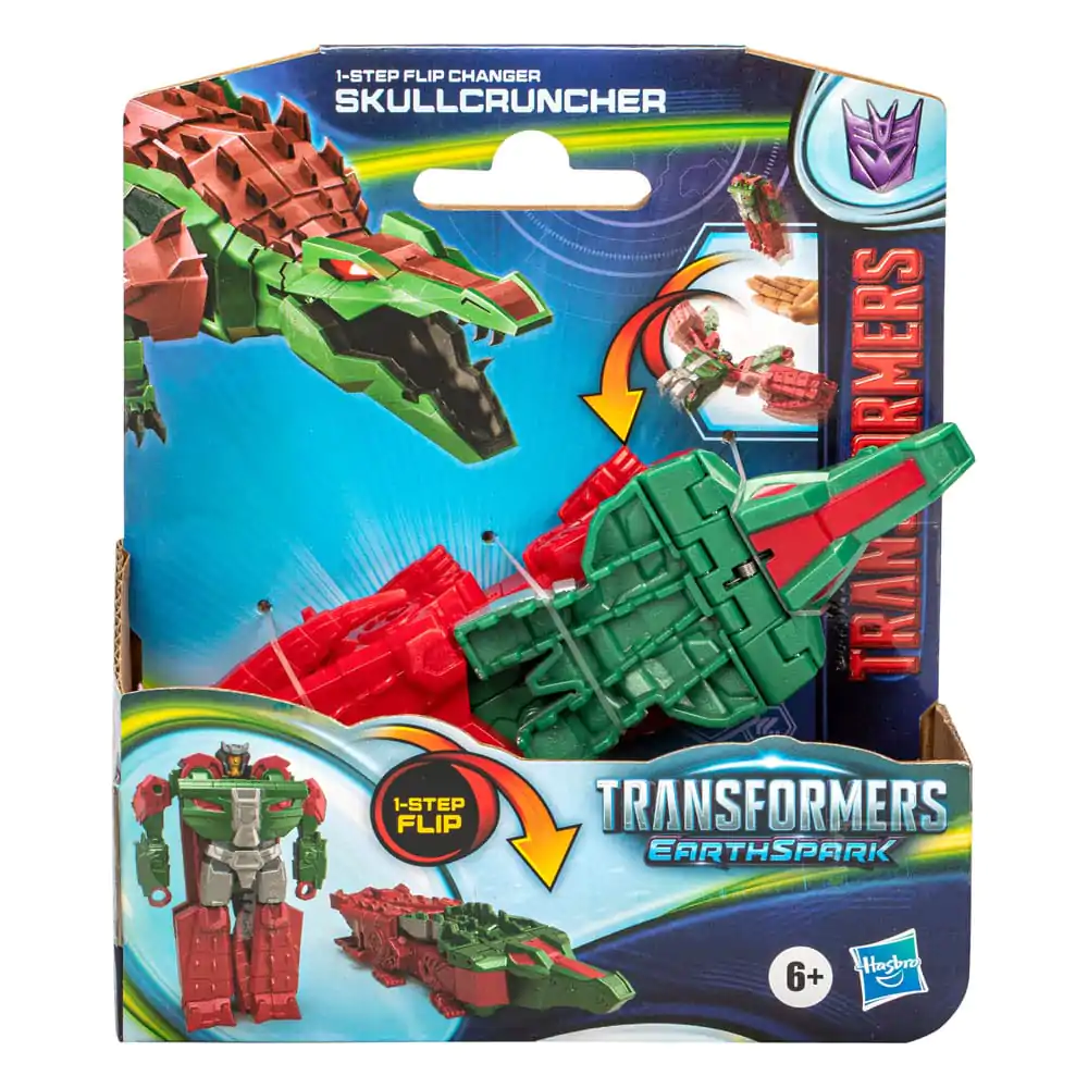 Transformers EarthSpark 1-Step Flip Changer Actionfigur Skullcruncher 10 cm Produktfoto