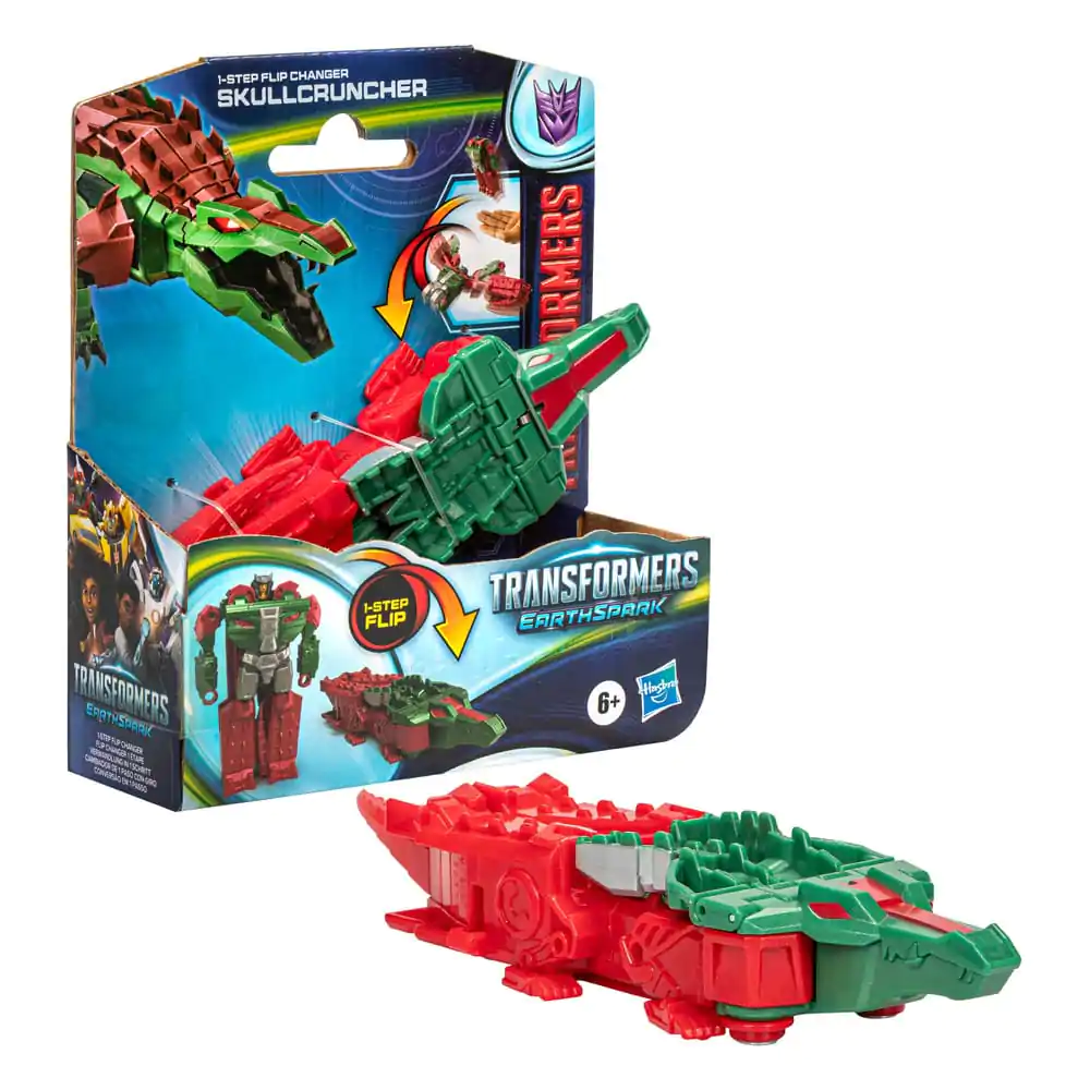 Transformers EarthSpark 1-Step Flip Changer Actionfigur Skullcruncher 10 cm Produktfoto