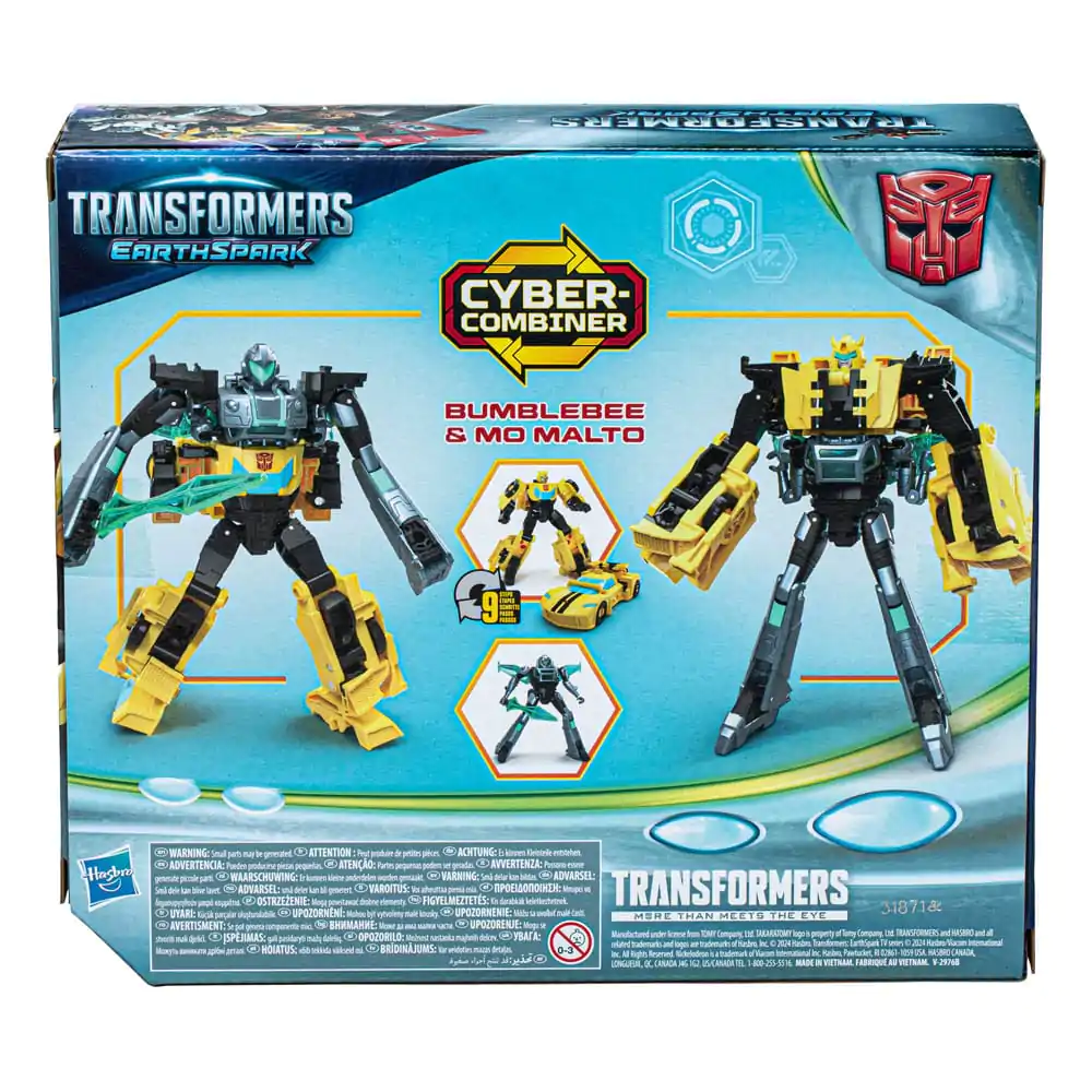 Transformers EarthSpark Cyber Combiner Actionfiguren 2er-Pack Bumblebee & Mo Malto 13 cm termékfotó