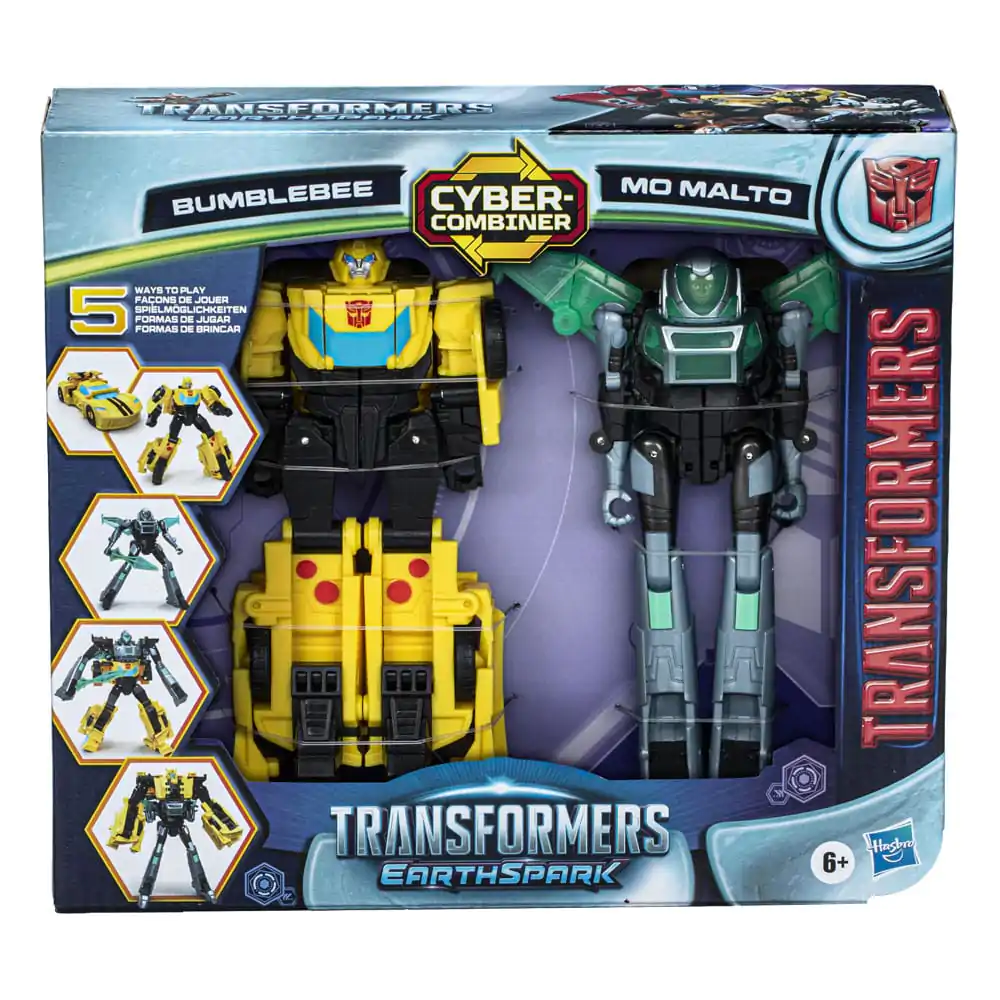 Transformers EarthSpark Cyber Combiner Actionfiguren 2er-Pack Bumblebee & Mo Malto 13 cm termékfotó