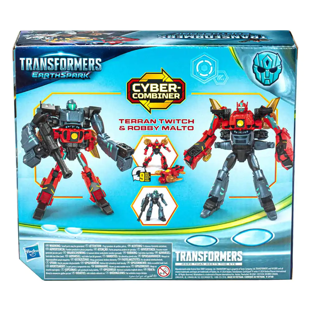 Transformers EarthSpark Cyber Combiner Actionfiguren 2er-Pack Terran Twitch & Robby Malto 13 cm termékfotó