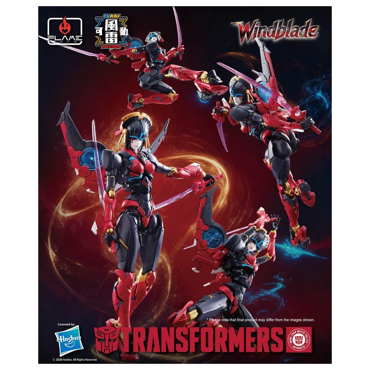 Transformers Furai Action Actionfigur Windblade 16 cm Produktfoto
