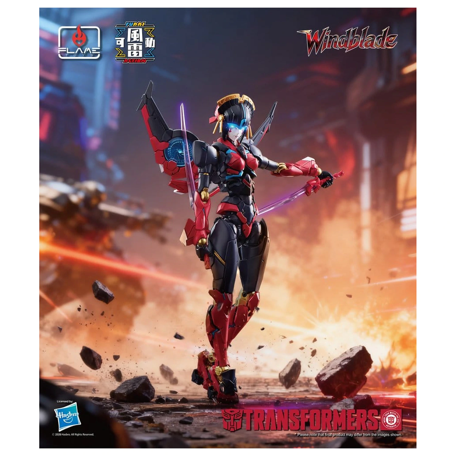 Transformers Furai Action Actionfigur Windblade 16 cm Produktfoto