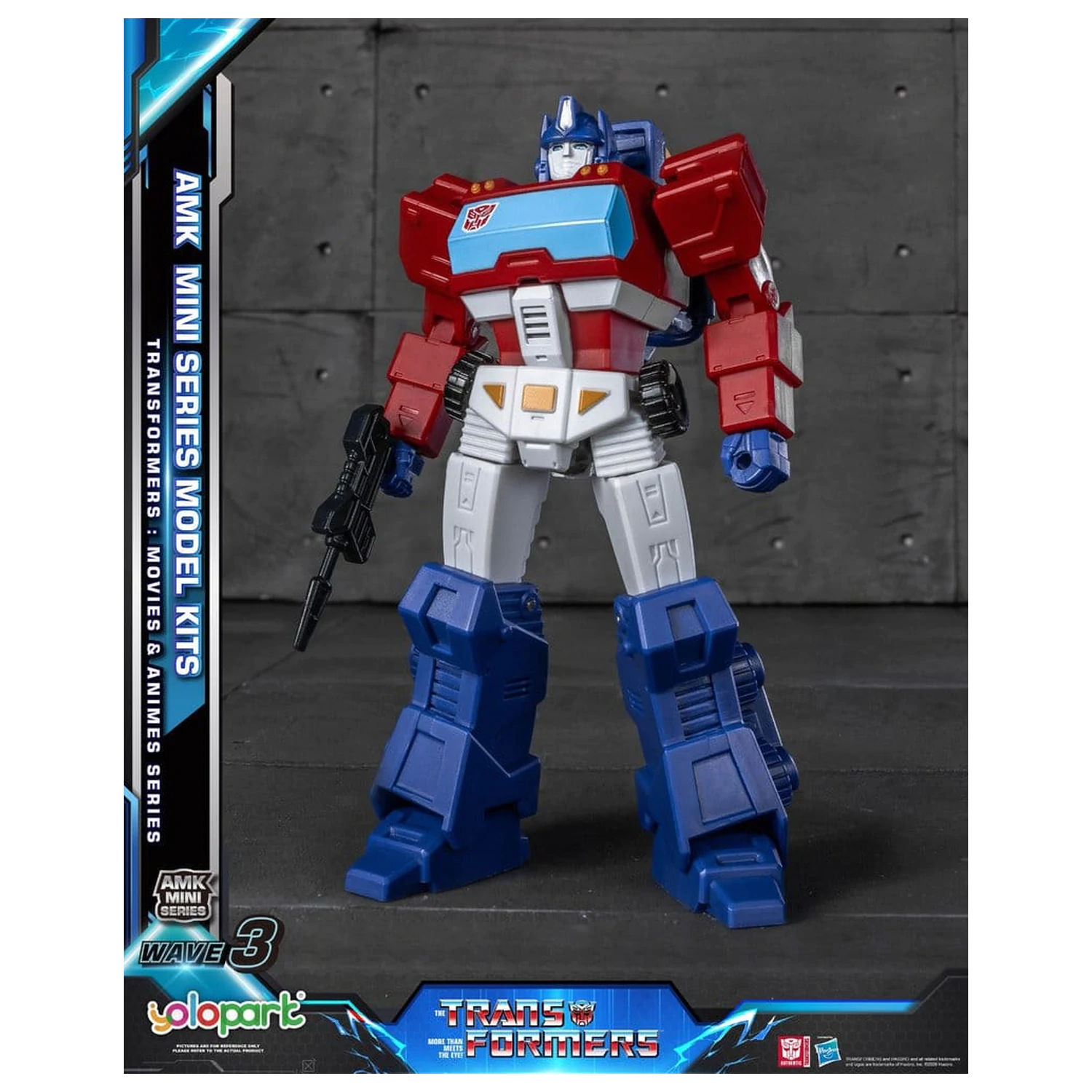 Transformers Generation One AMK Mini Serie Plastik Modell Bausatz Welle 3 Orion Pax IDW 11 cm Produktfoto
