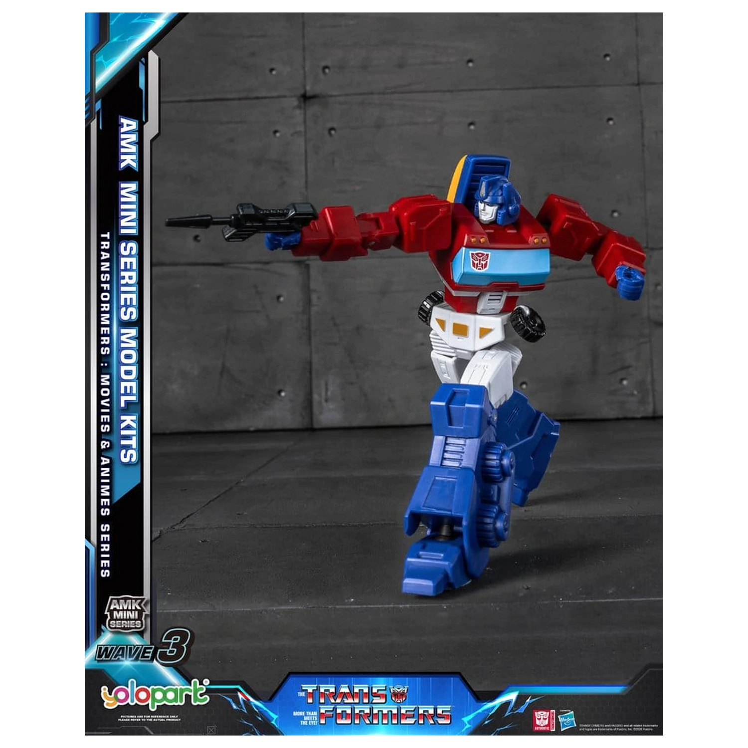 Transformers Generation One AMK Mini Serie Plastik Modell Bausatz Welle 3 Orion Pax IDW 11 cm Produktfoto