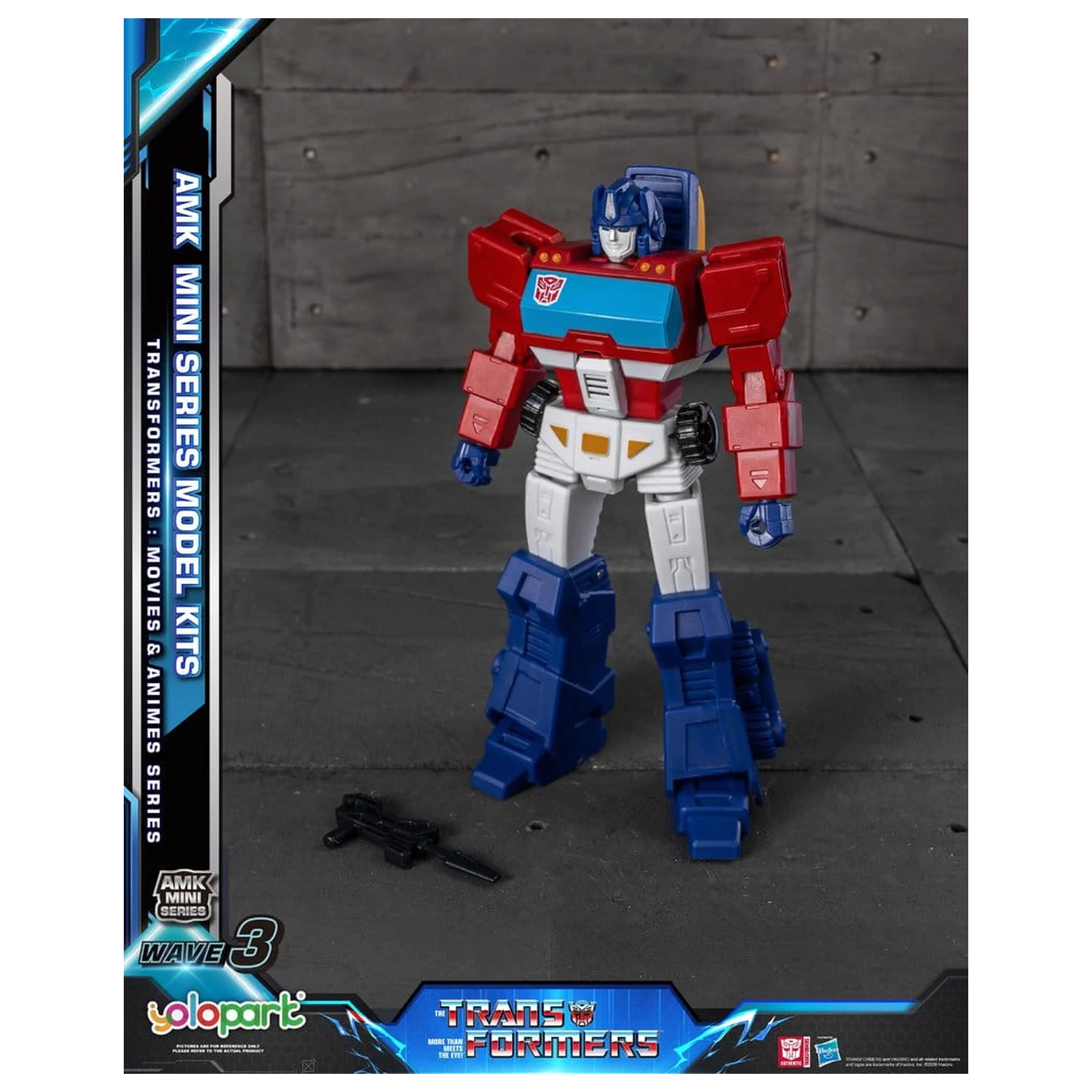 Transformers Generation One AMK Mini Serie Plastik Modell Bausatz Welle 3 Orion Pax IDW 11 cm Produktfoto