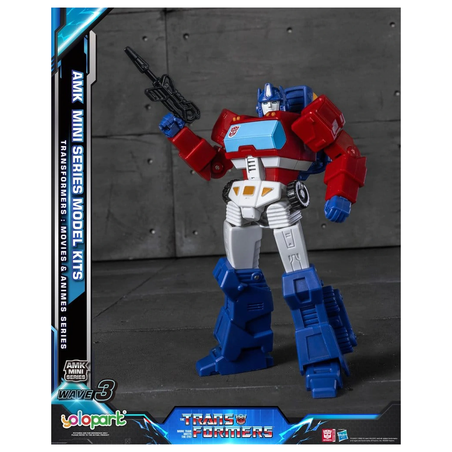 Transformers Generation One AMK Mini Serie Plastik Modell Bausatz Welle 3 Orion Pax IDW 11 cm Produktfoto