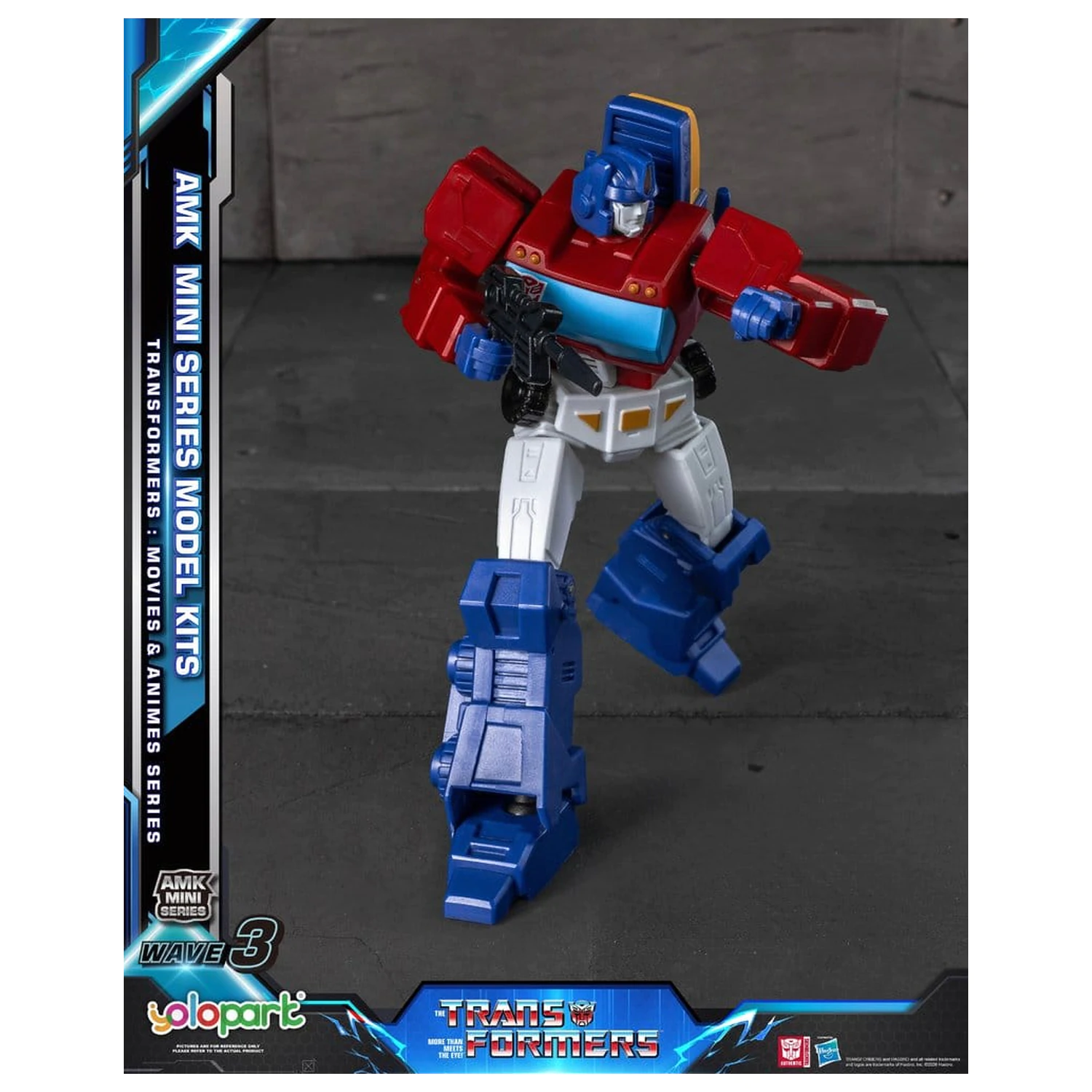 Transformers Generation One AMK Mini Serie Plastik Modell Bausatz Welle 3 Orion Pax IDW 11 cm Produktfoto