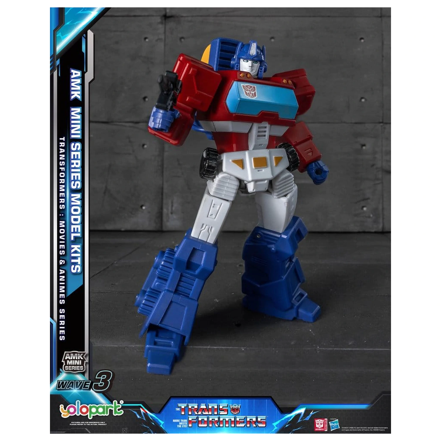 Transformers Generation One AMK Mini Serie Plastik Modell Bausatz Welle 3 Orion Pax IDW 11 cm Produktfoto