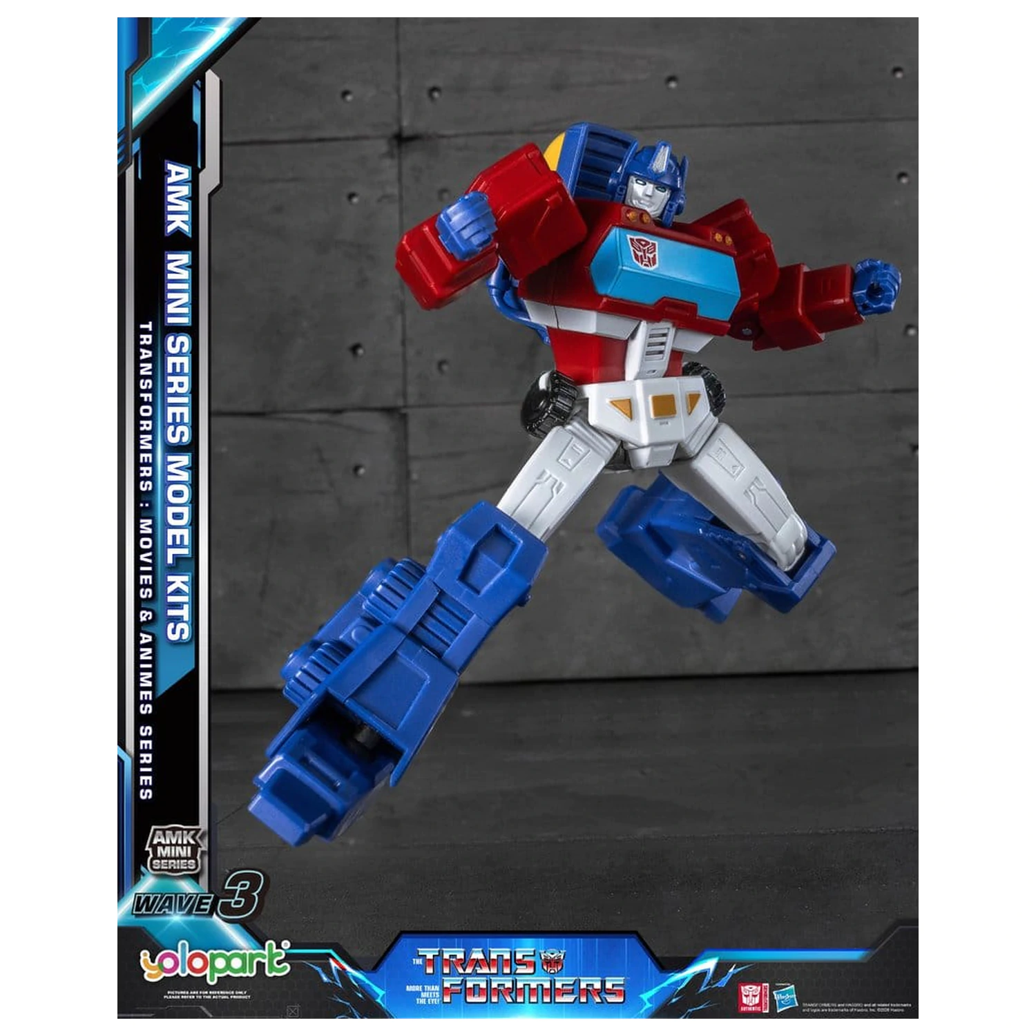 Transformers Generation One AMK Mini Serie Plastik Modell Bausatz Welle 3 Orion Pax IDW 11 cm Produktfoto