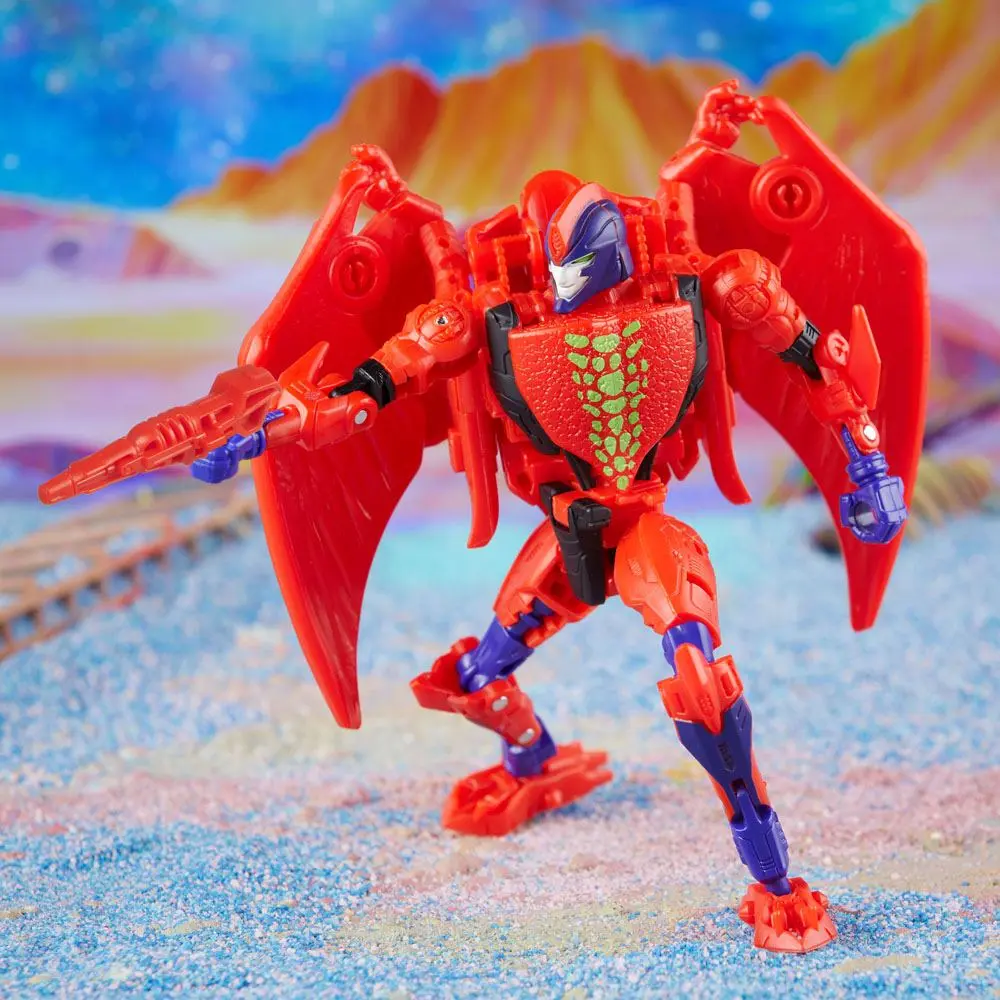 Transformers Generations Legacy Buzzworthy Bumblebee Deluxe Class Actionfigur 2022 Evil Predacon Terrorsaur 14 cm Produktfoto